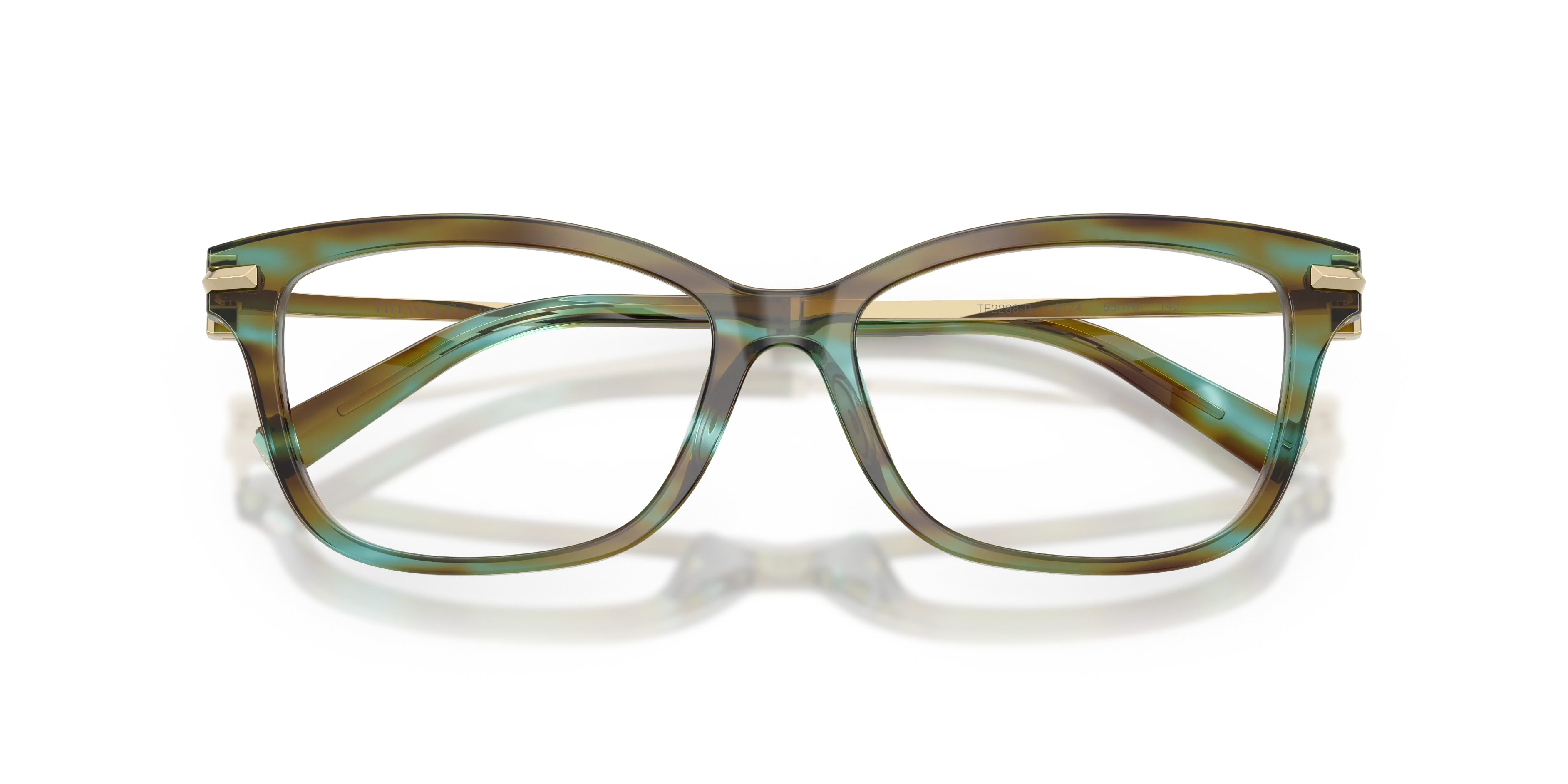 Tiffany TF2288B 8124 Montature da vista Acetato Blu Trasparente Pillow Normale - immagine 2