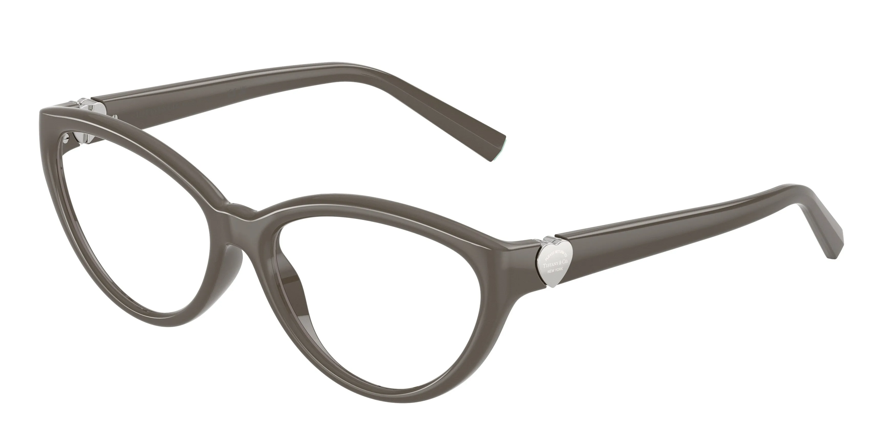 Tiffany TF2287U 8401 Montature da vista Iniettato Marrone Trasparente Cat Eye Normale - immagine 1