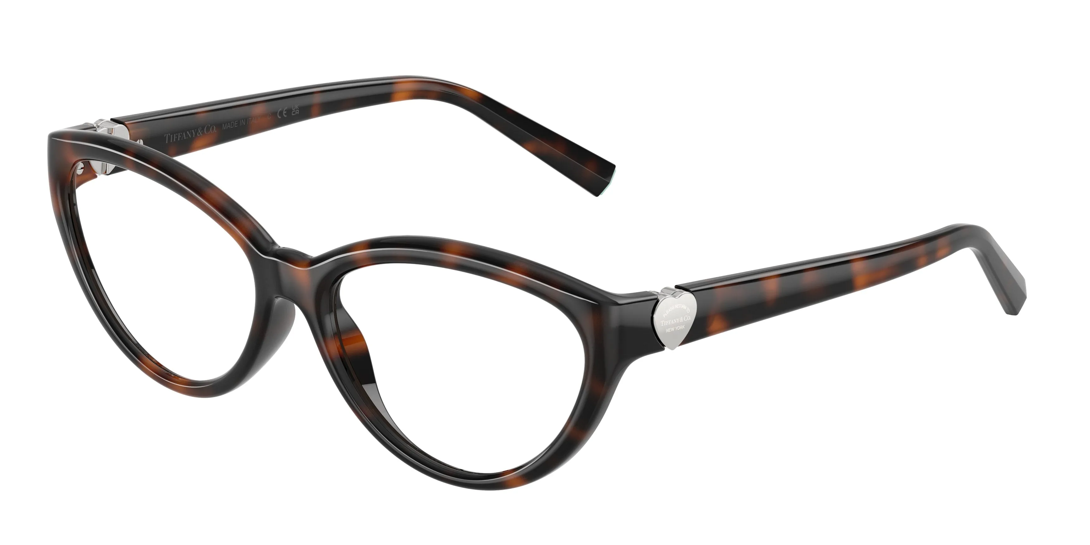 Tiffany TF2287U 8015 Montature da vista Iniettato Tartaruga Trasparente Cat Eye Normale - immagine 1