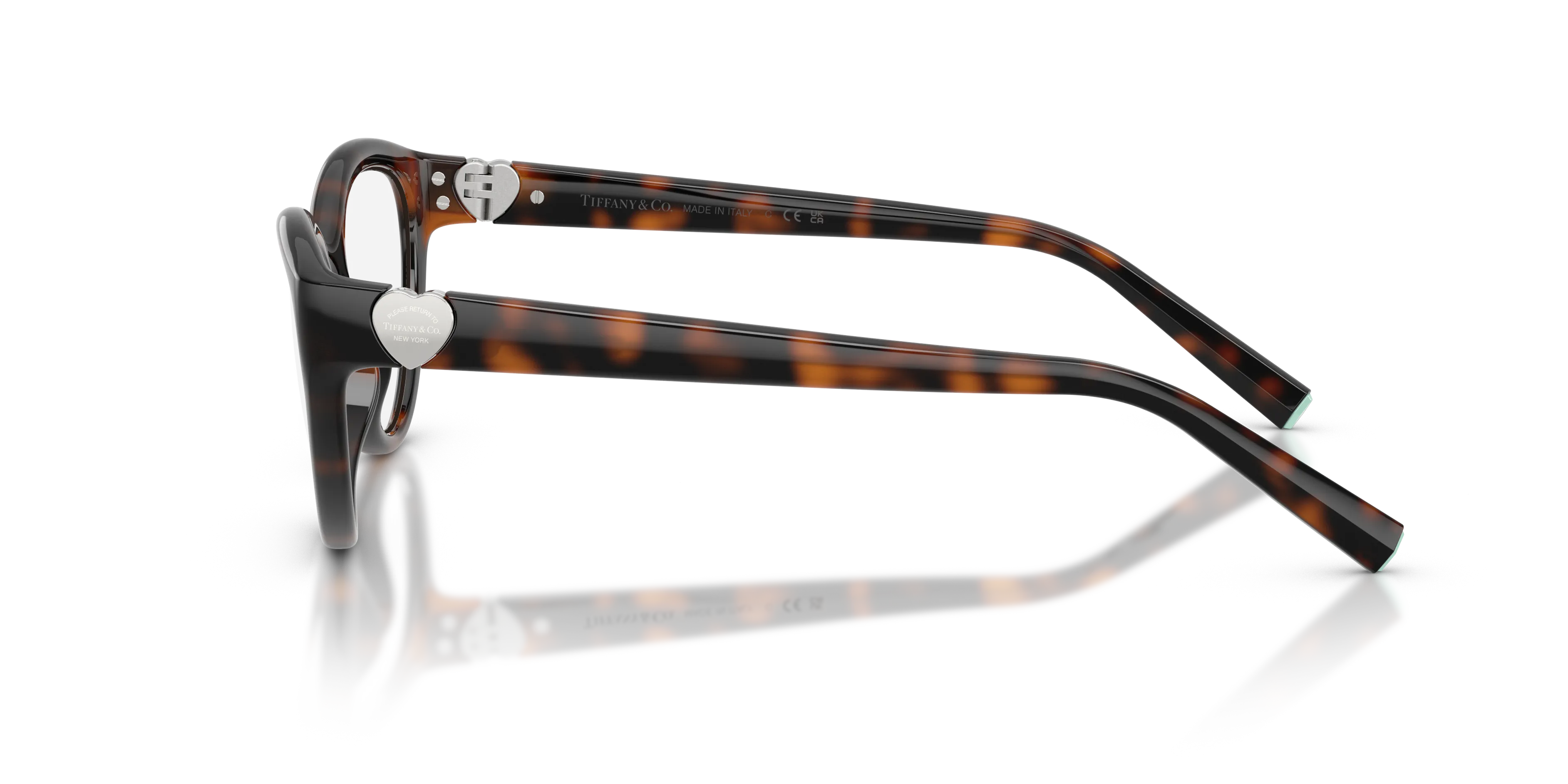 Tiffany TF2287U 8015 Montature da vista Iniettato Tartaruga Trasparente Cat Eye Normale - immagine 4