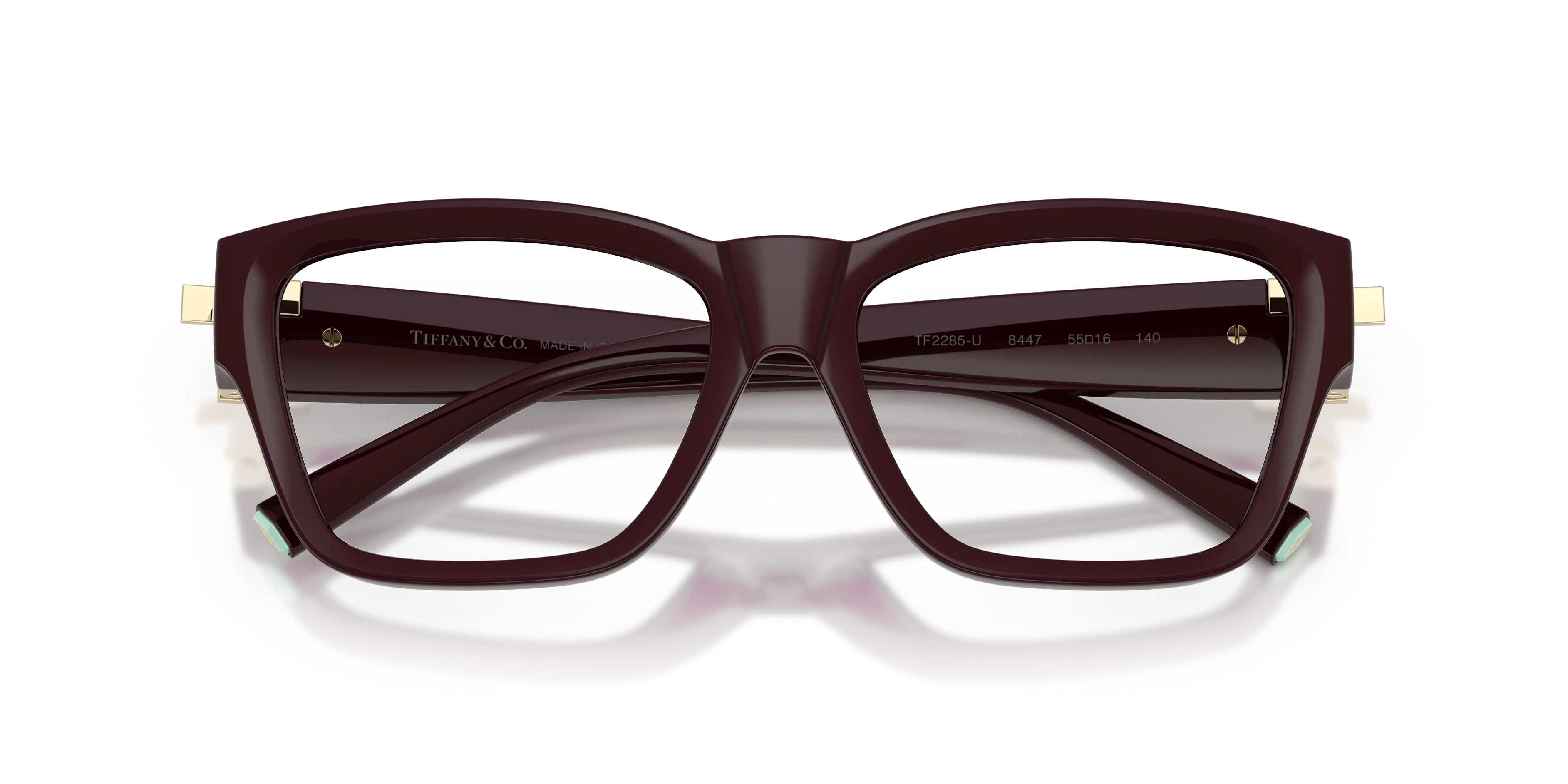 Tiffany TF2285U 8447 Montature da vista Iniettato Viola Trasparente Squadrata Normale - immagine 2