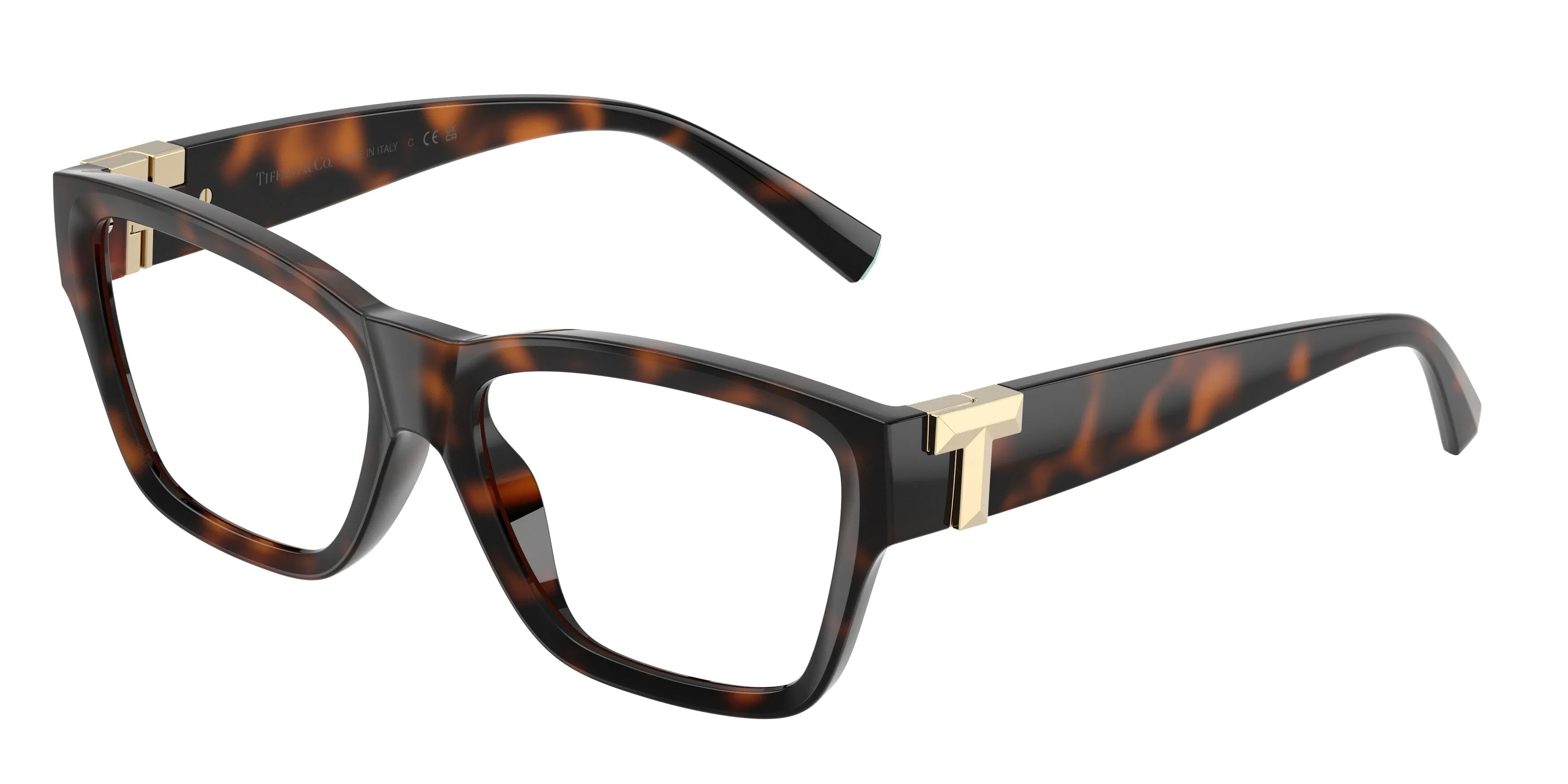 Tiffany TF2285U 8015 Montature da vista Iniettato Tartaruga Trasparente Squadrata Normale - immagine 1
