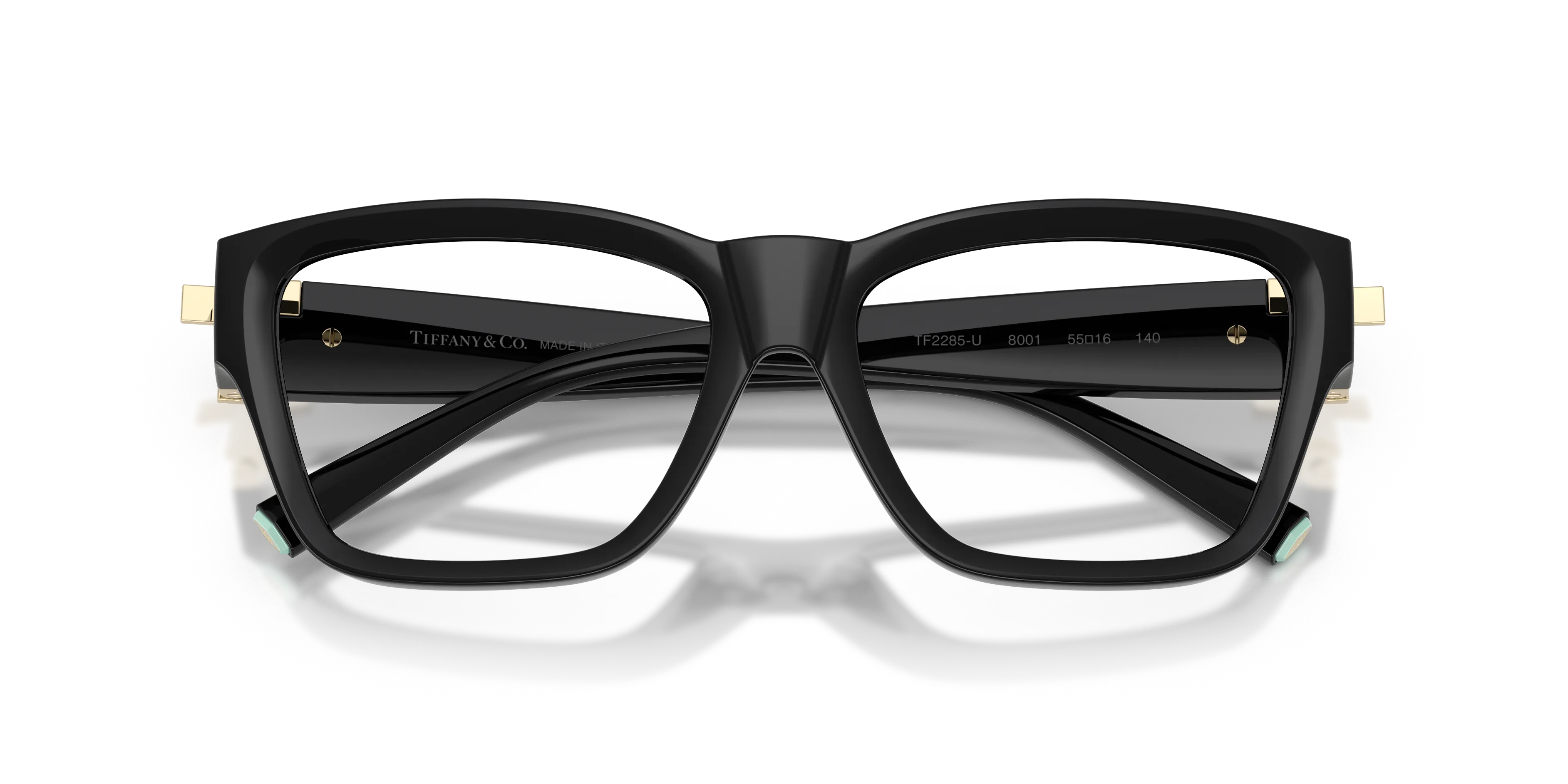 Tiffany TF2285U 8001 Montature da vista Iniettato Nero Trasparente Squadrata Normale - immagine 2