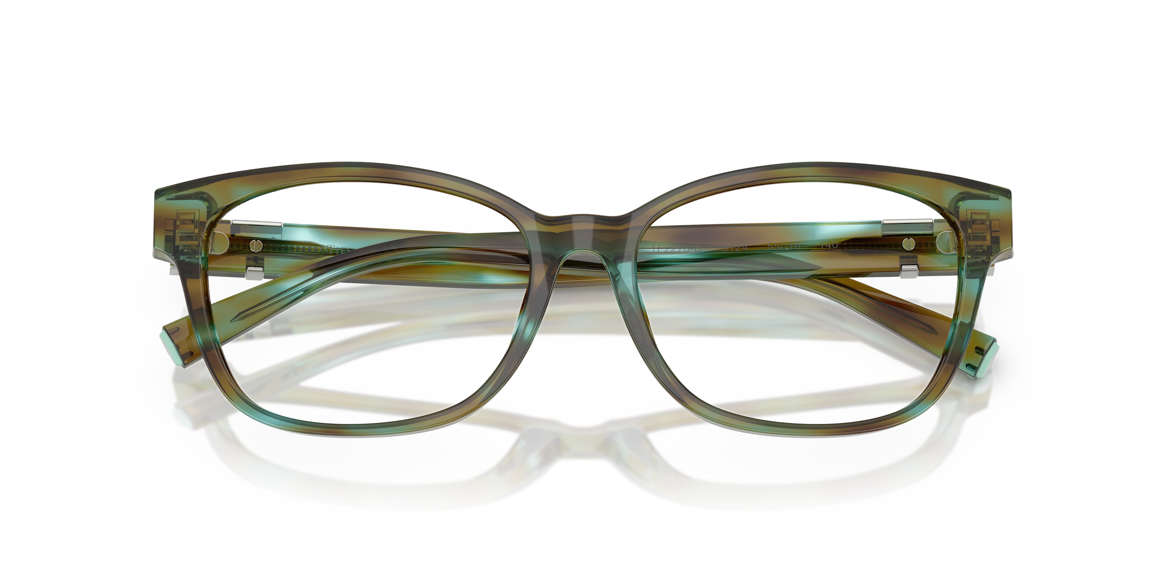 Tiffany TF2270B 8124 Montature da vista Acetato Blu Trasparente Pillow Normale - immagine 2