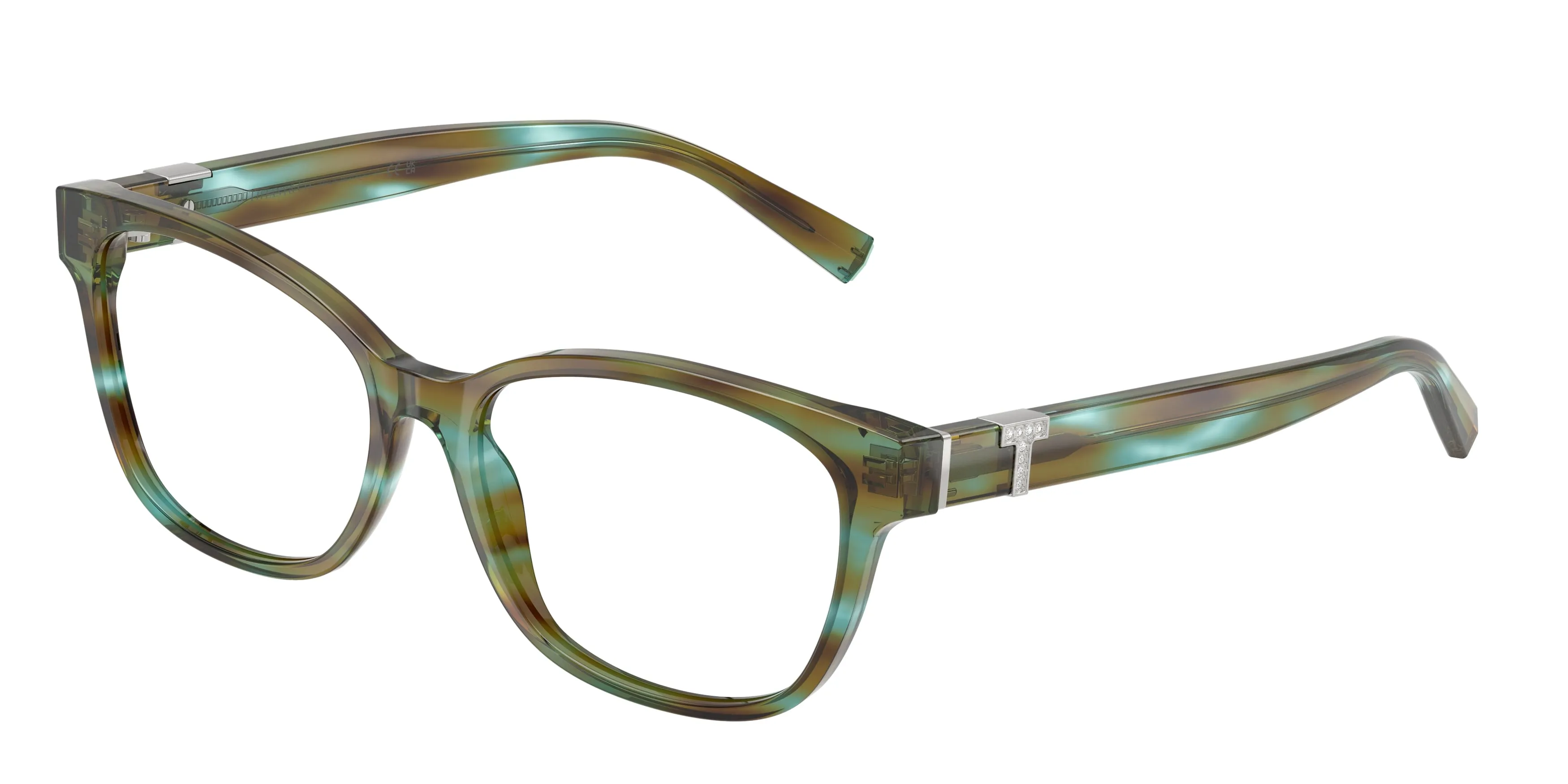 Tiffany TF2270B 8124 Montature da vista Acetato Blu Trasparente Pillow Normale - immagine 1