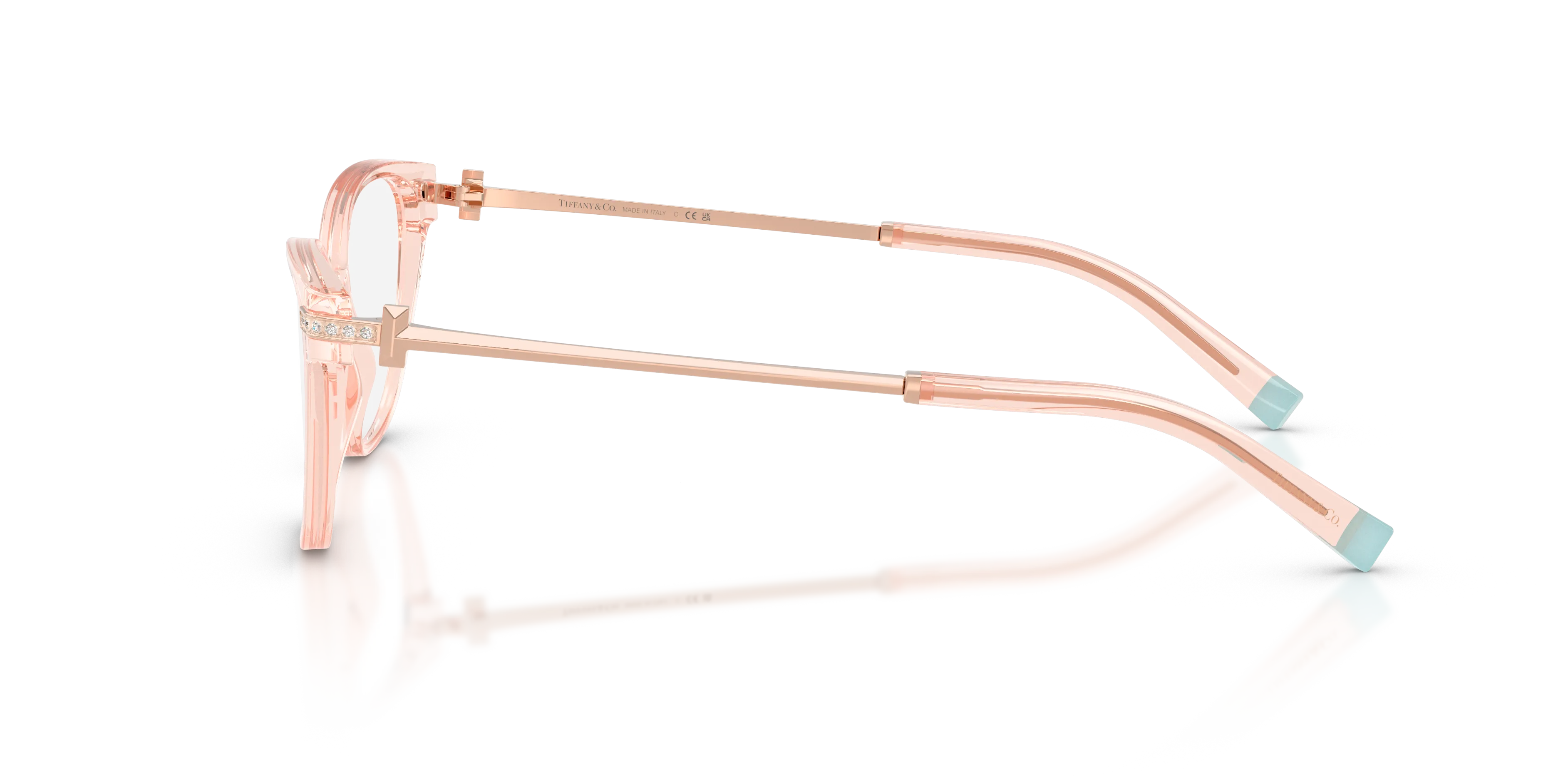 Tiffany TF2223B 8278 Montature da vista Acetato Trasparente Trasparente Cat Eye Normale - immagine 4