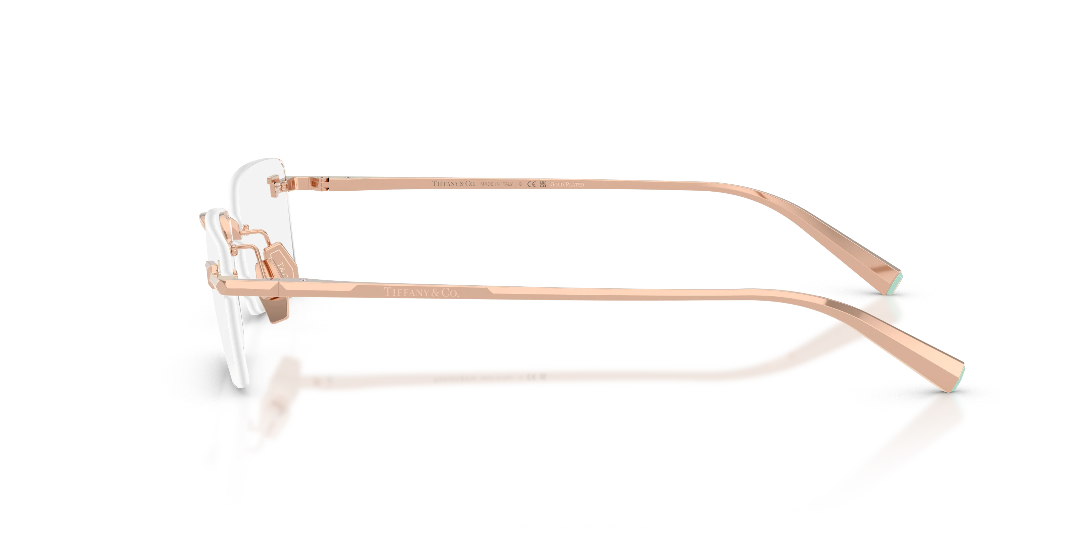 Tiffany TF1177KB 6222 Montature da vista Metallo Oro Trasparente Squadrata Normale - immagine 4