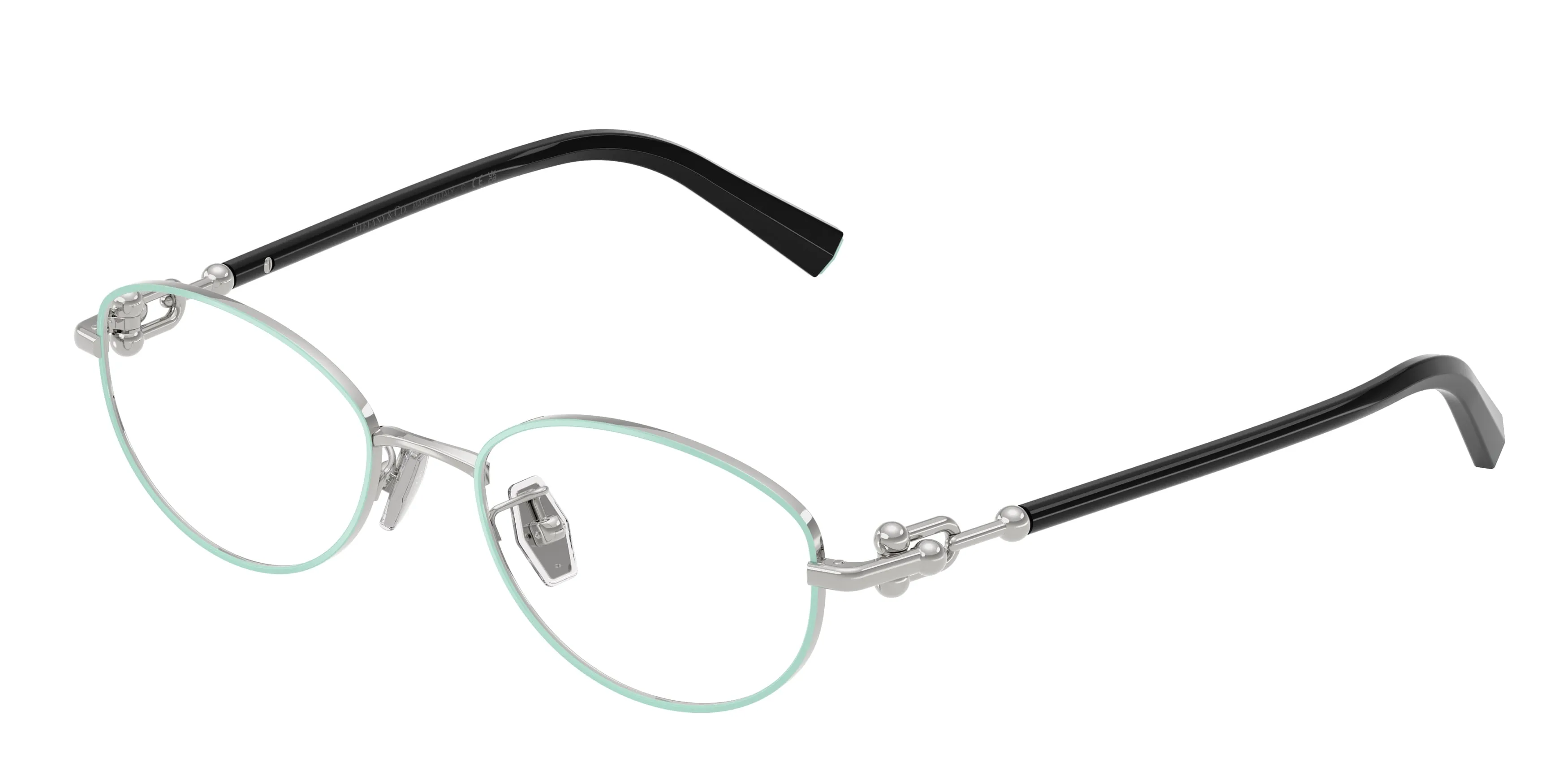 Tiffany TF1176D 6151 Montature da vista Metallo Blu Trasparente Rotonda Normale - immagine 1