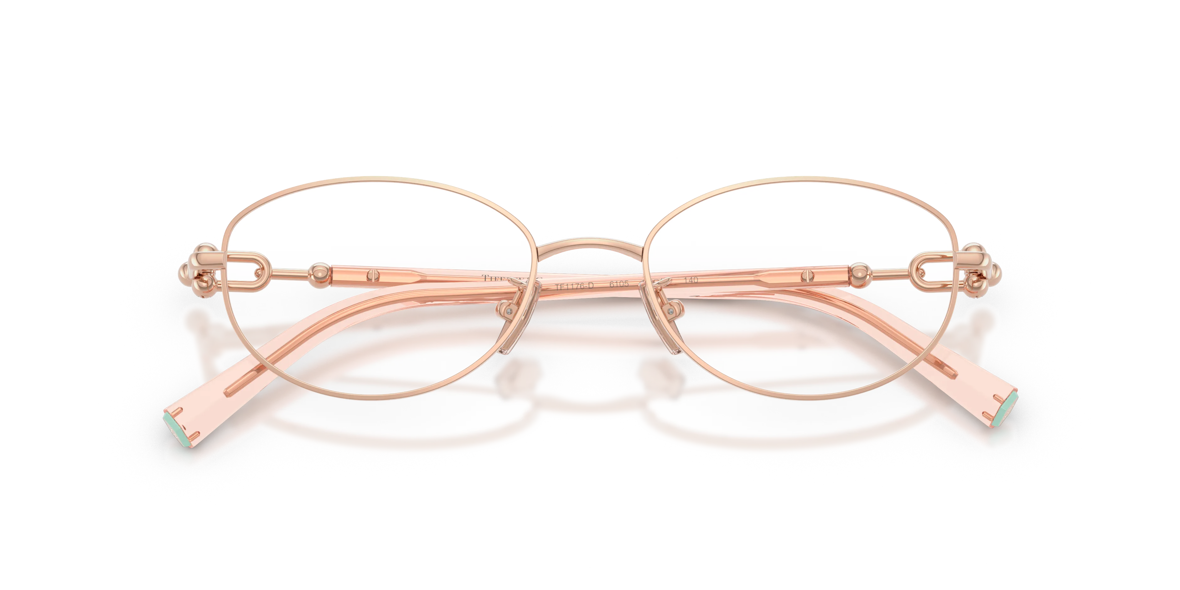 Tiffany TF1176D 6105 Montature da vista Metallo Oro Trasparente Rotonda Normale - immagine 2