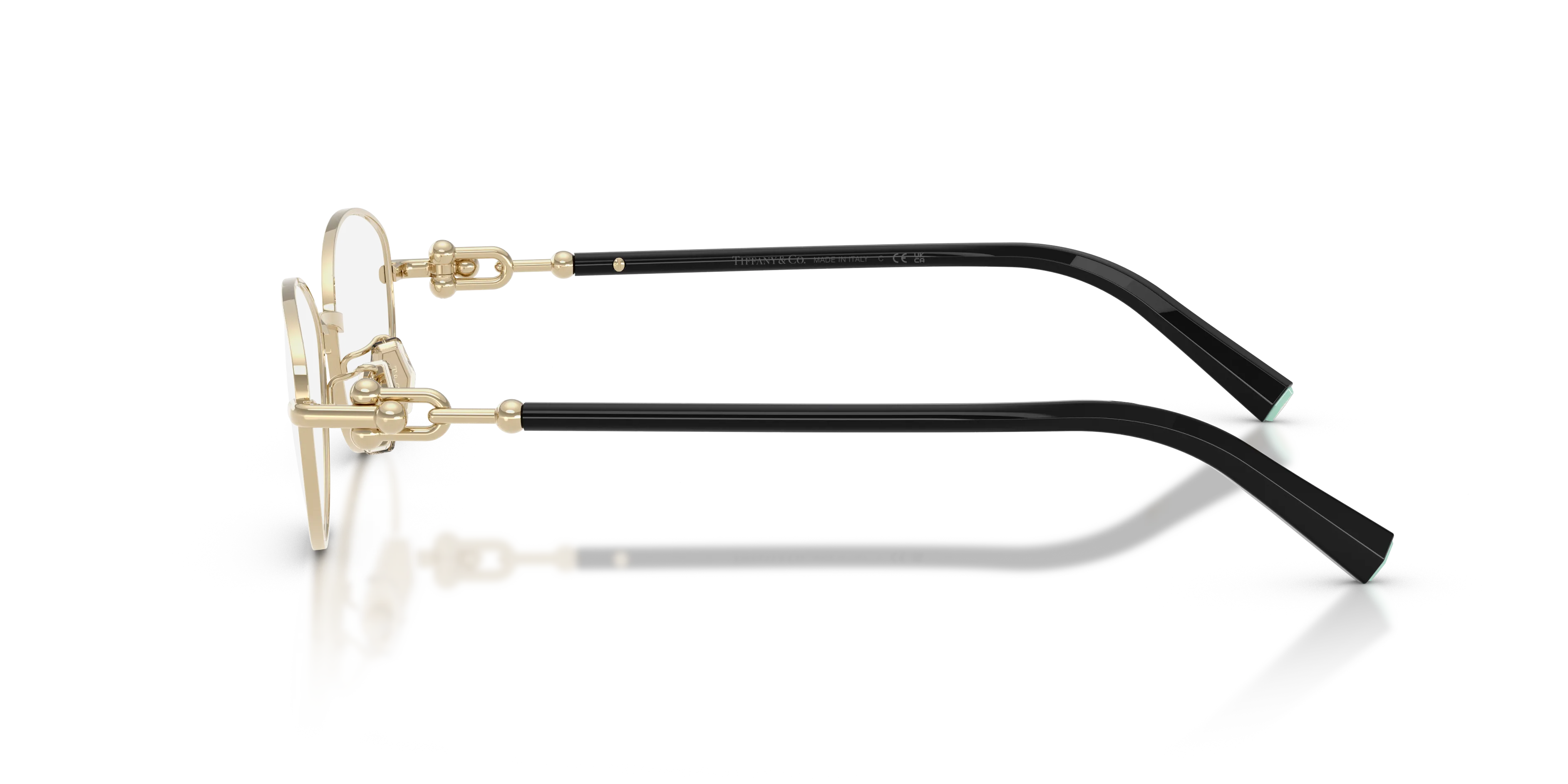 Tiffany TF1176D 6021 Montature da vista Metallo Oro Trasparente Rotonda Normale - immagine 4