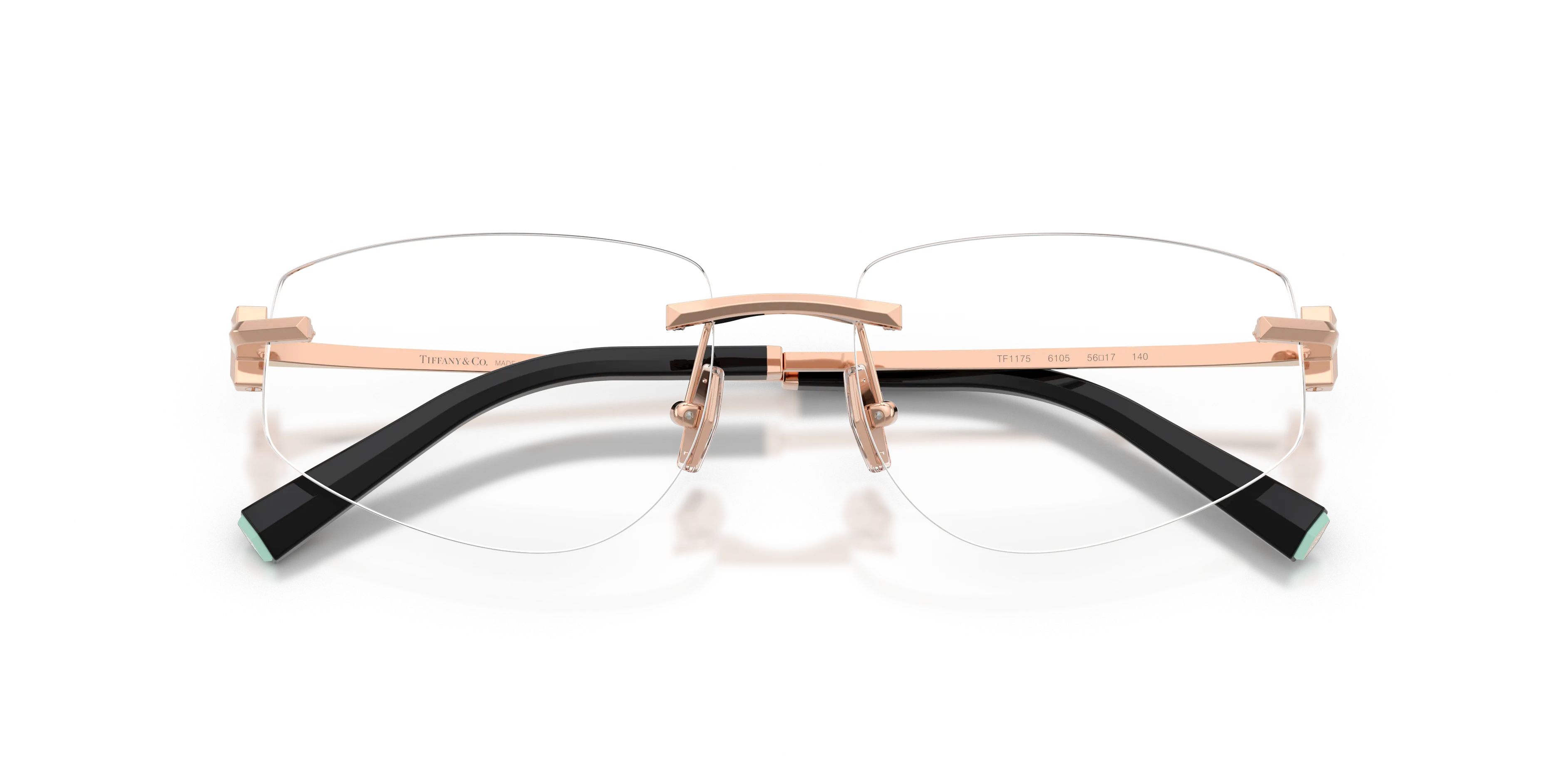 Tiffany TF1175 6105 Montature da vista Metallo Oro Trasparente Geometrica Normale - immagine 2