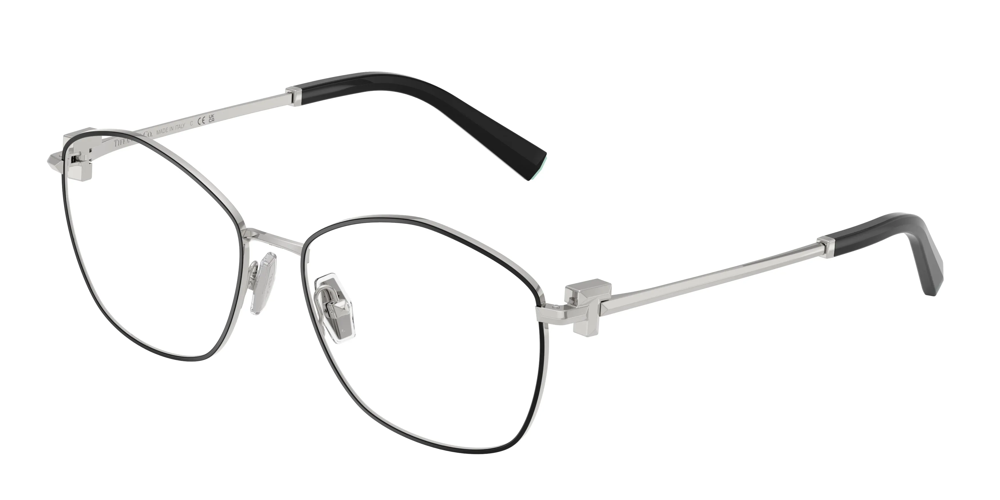 Tiffany TF1174 6145 Montature da vista Metallo Nero Trasparente Geometrica Normale - immagine 1