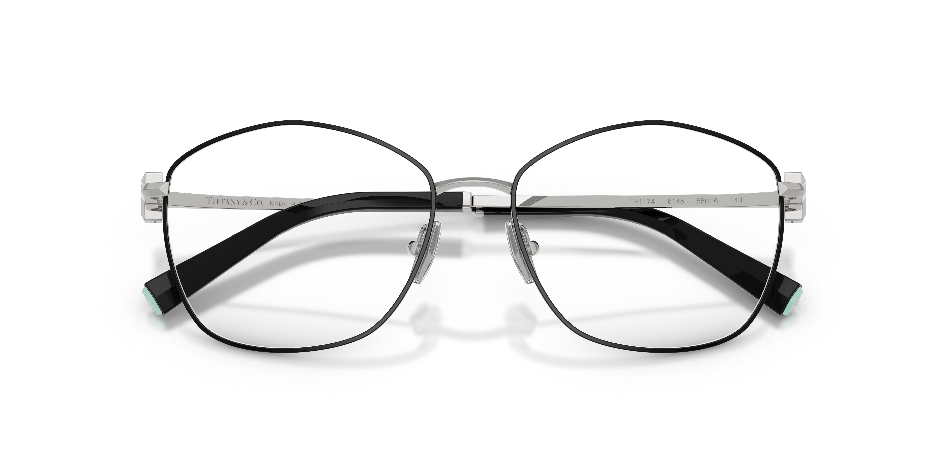 Tiffany TF1174 6145 Montature da vista Metallo Nero Trasparente Geometrica Normale - immagine 2