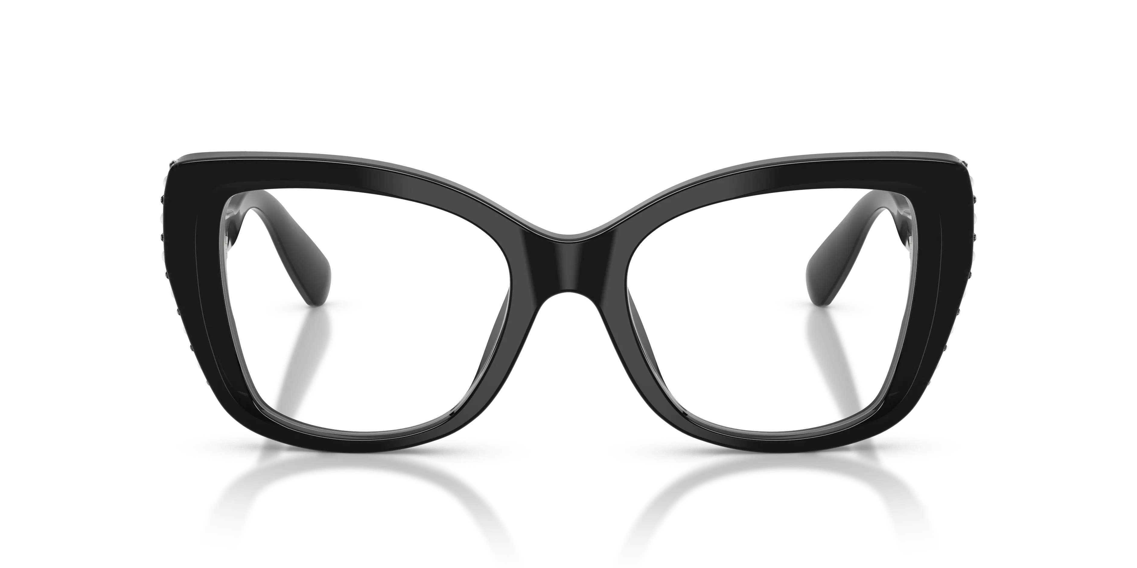 Swarovski SK2066U 1093 Montature da vista Acetato Nero Trasparente Farfalla Normale - immagine 3