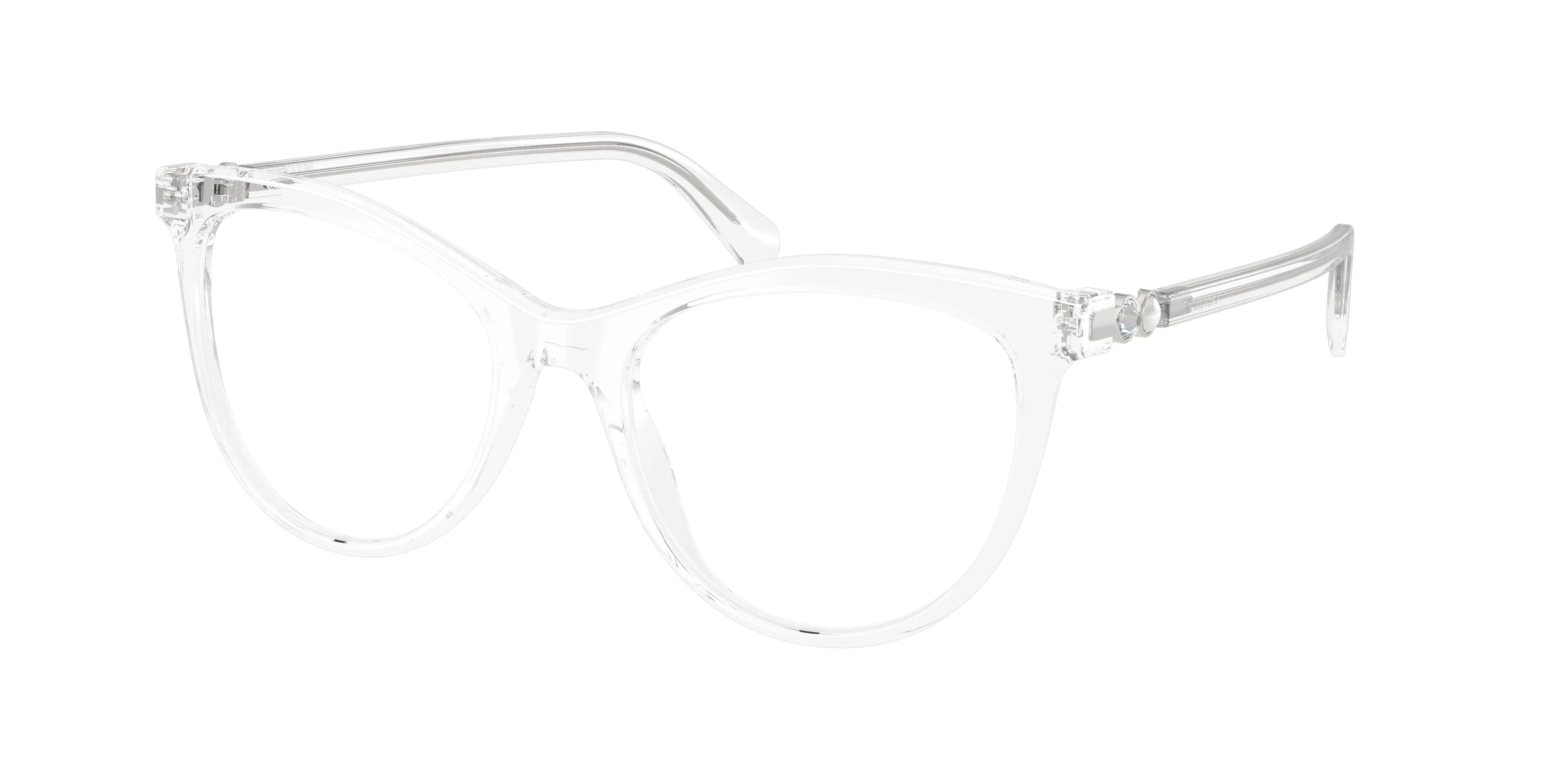 Swarovski SK2064 1027 Montature da vista Acetato Trasparente Trasparente Rotonda Normale - immagine 1