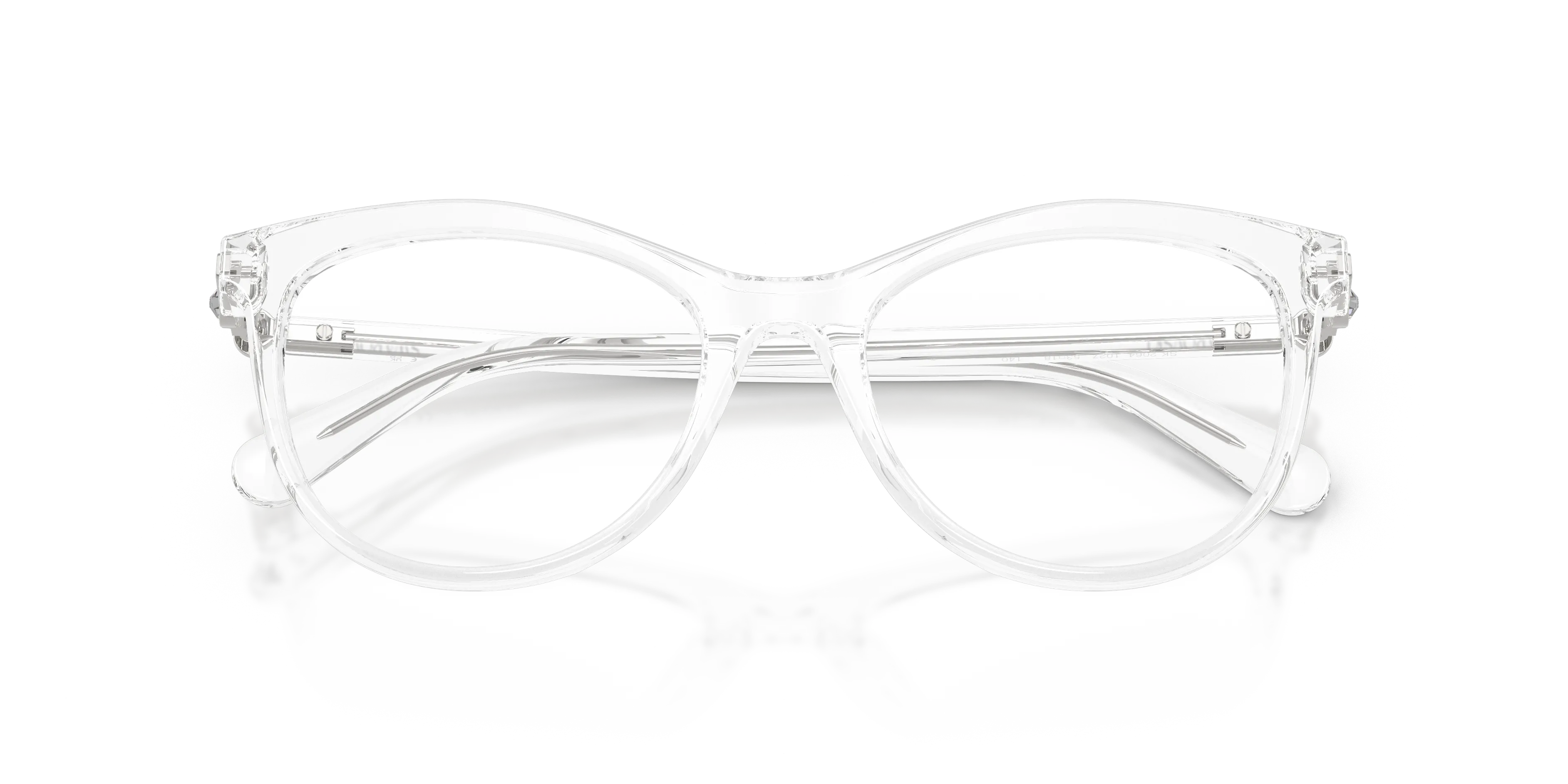 Swarovski SK2064 1027 Montature da vista Acetato Trasparente Trasparente Rotonda Normale - immagine 2