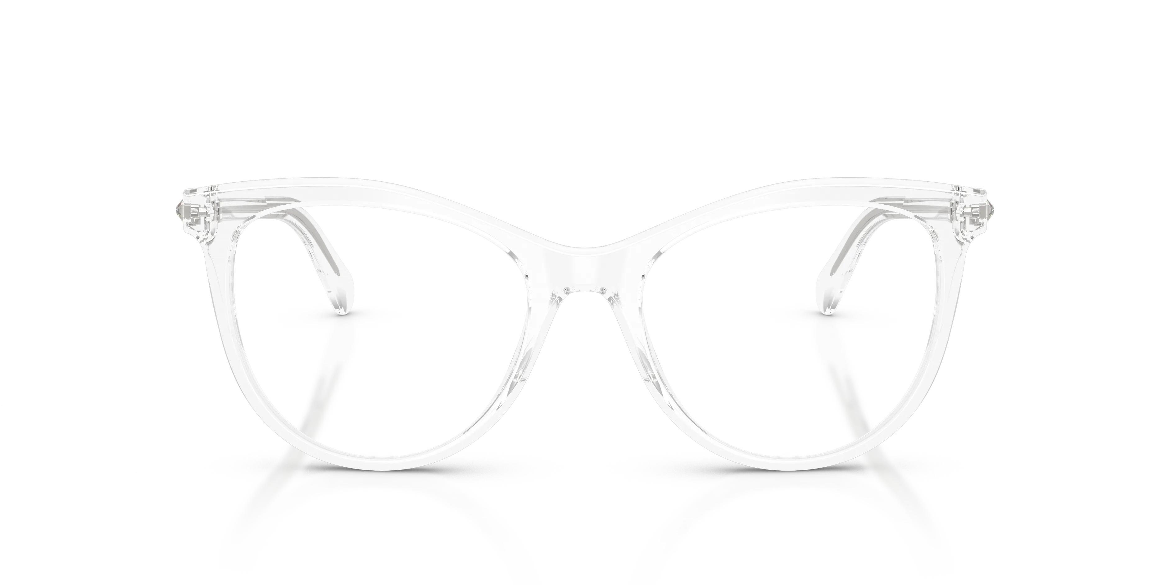 Swarovski SK2064 1027 Montature da vista Acetato Trasparente Trasparente Rotonda Normale - immagine 3
