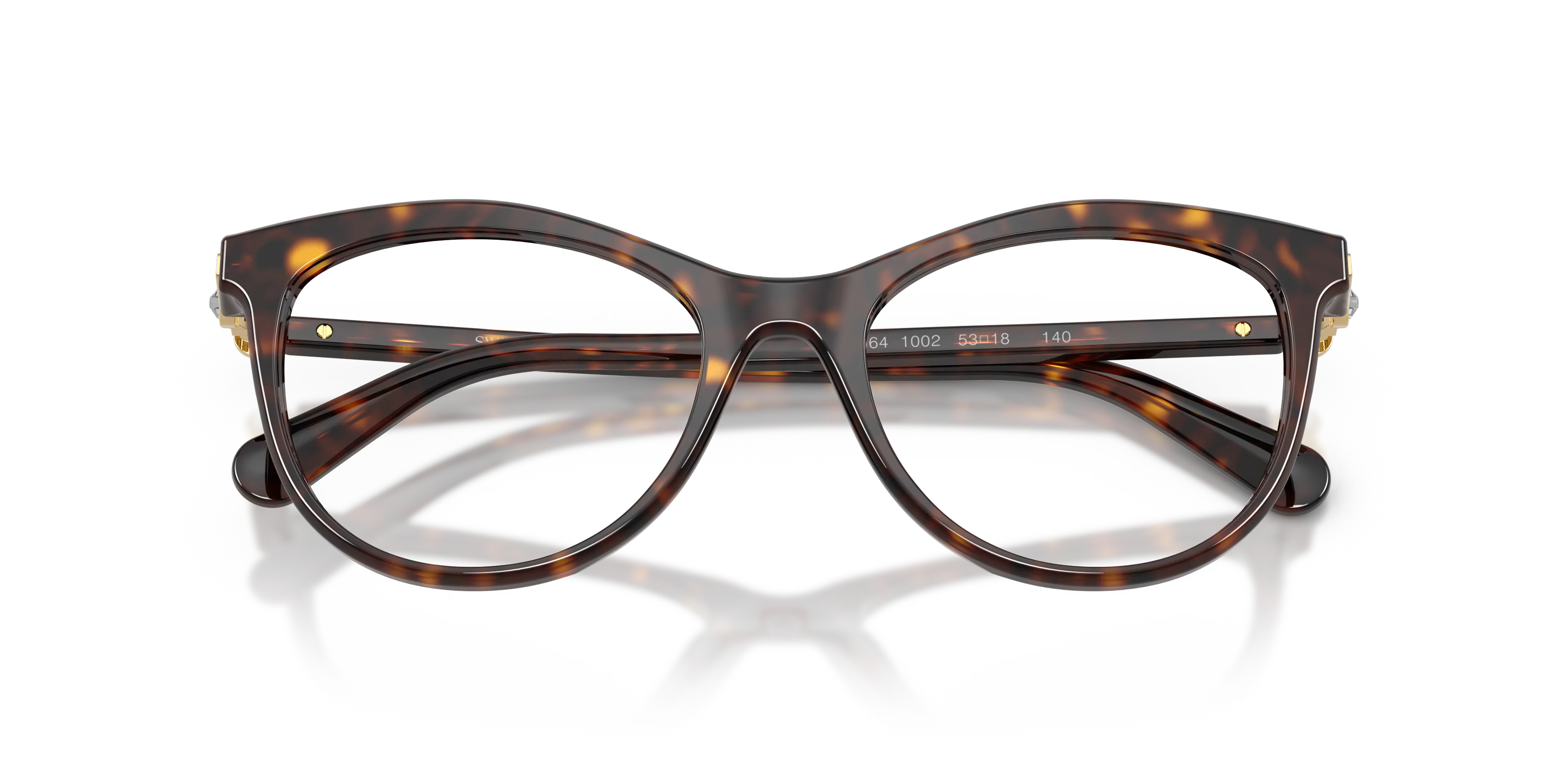 Swarovski SK2064 1002 Montature da vista Acetato Tartaruga Trasparente Rotonda Normale - immagine 2