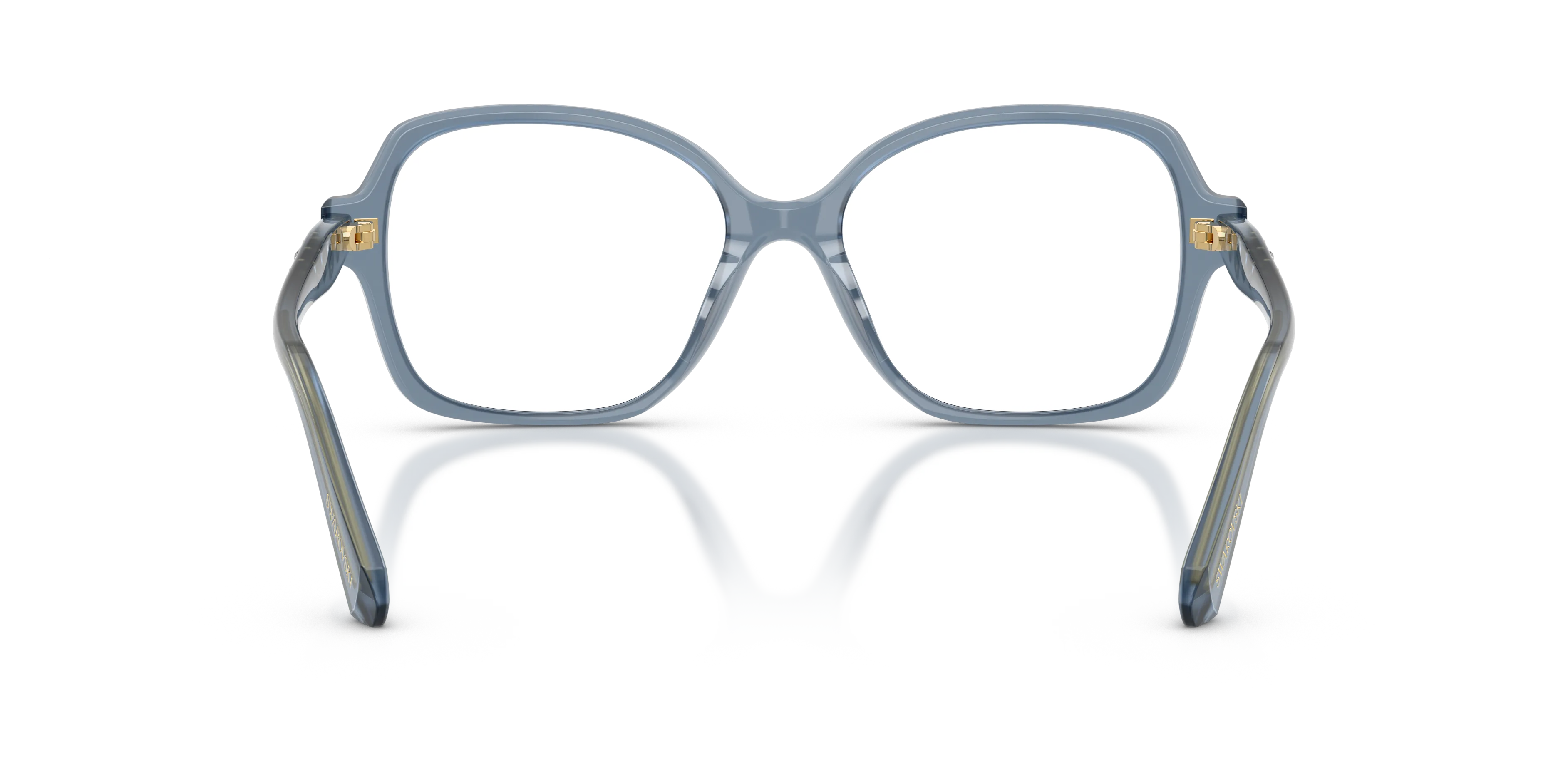 Swarovski SK2063 1102 Montature da vista Acetato Blu Trasparente Squadrata Normale - immagine 4