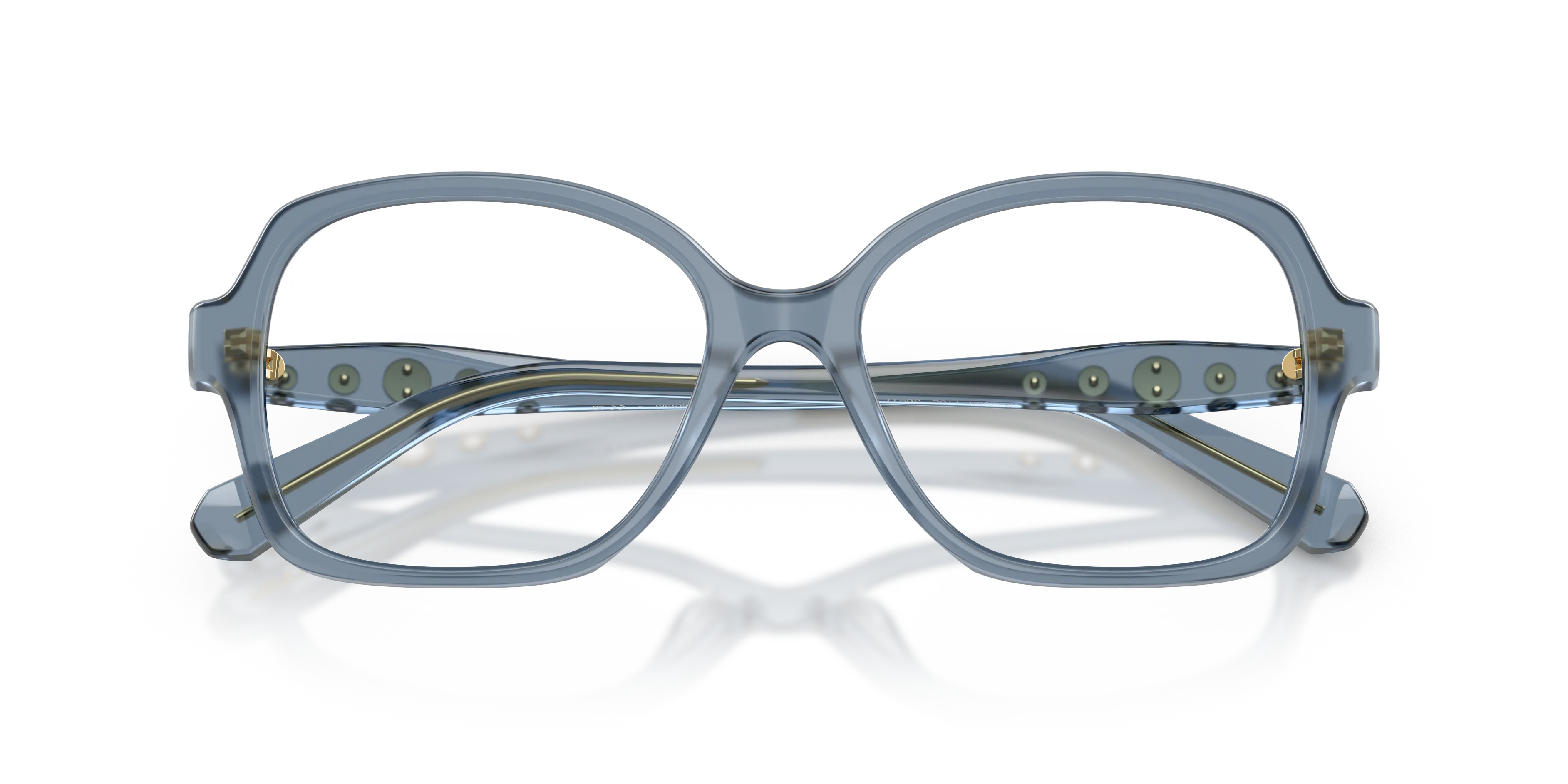 Swarovski SK2063 1102 Montature da vista Acetato Blu Trasparente Squadrata Normale - immagine 2