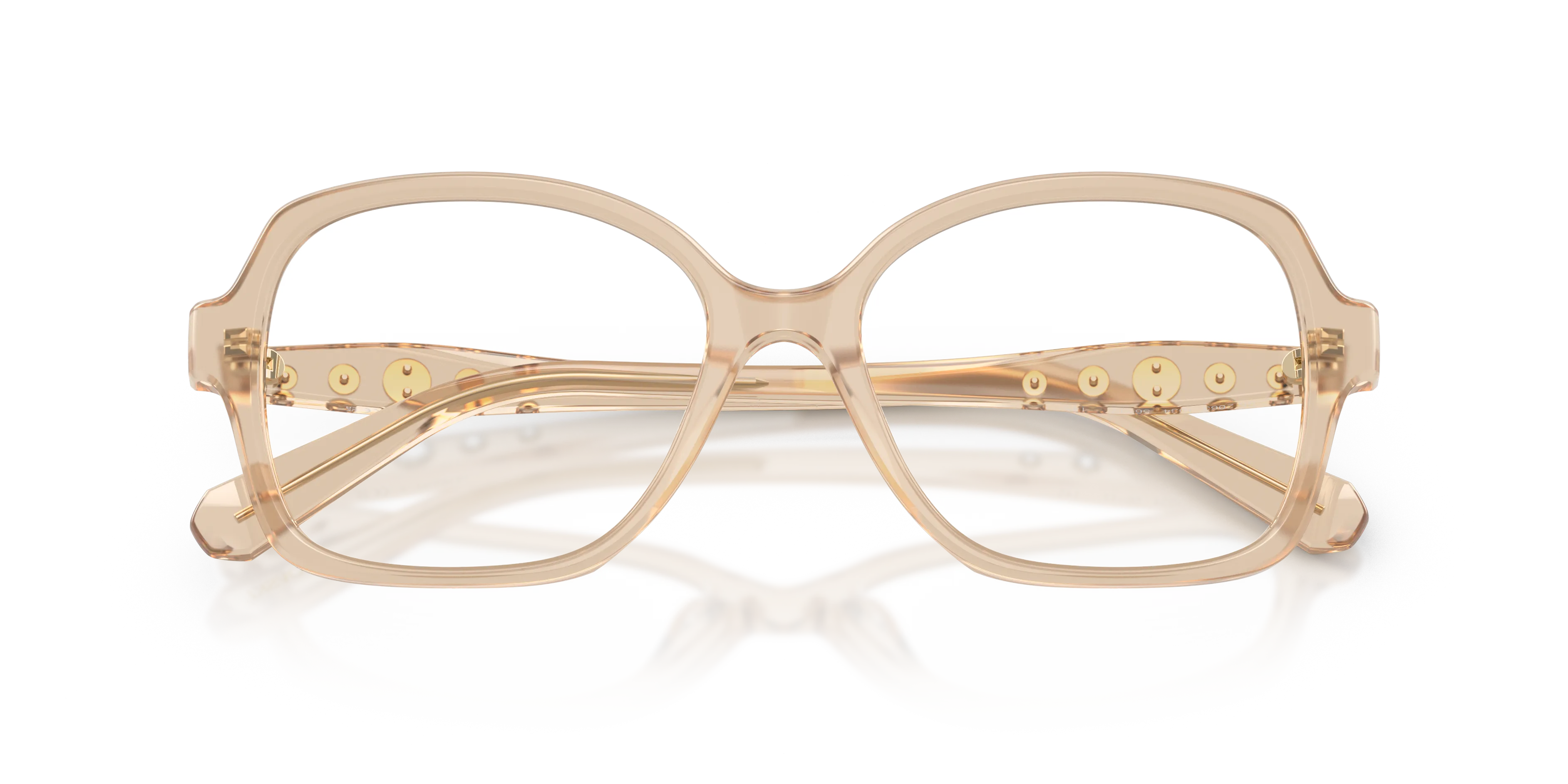 Swarovski SK2063 1034 Montature da vista Acetato Beige Trasparente Squadrata Normale - immagine 2
