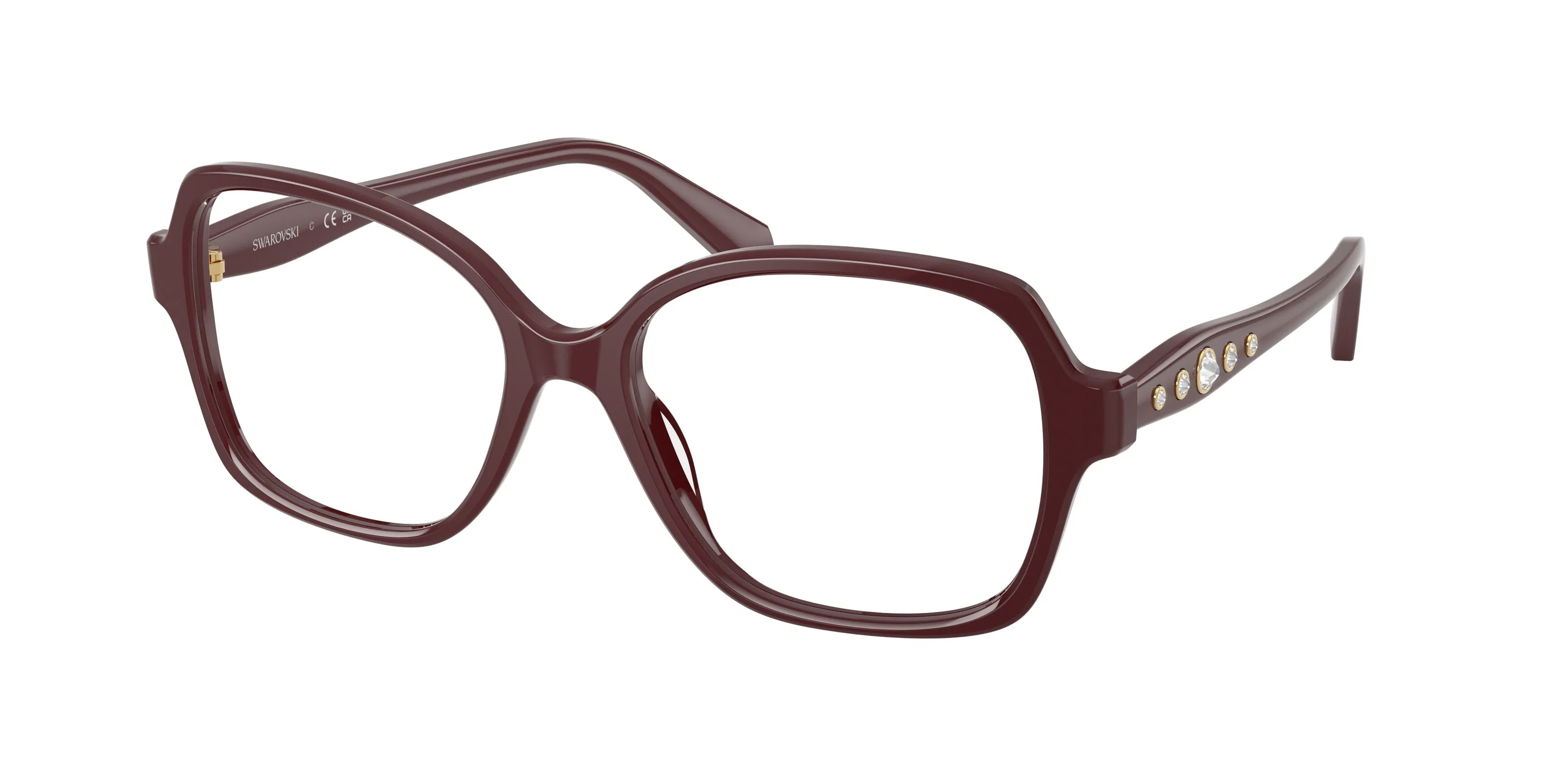 Swarovski SK2063 1008 Montature da vista Acetato Viola Trasparente Squadrata Normale - immagine 1