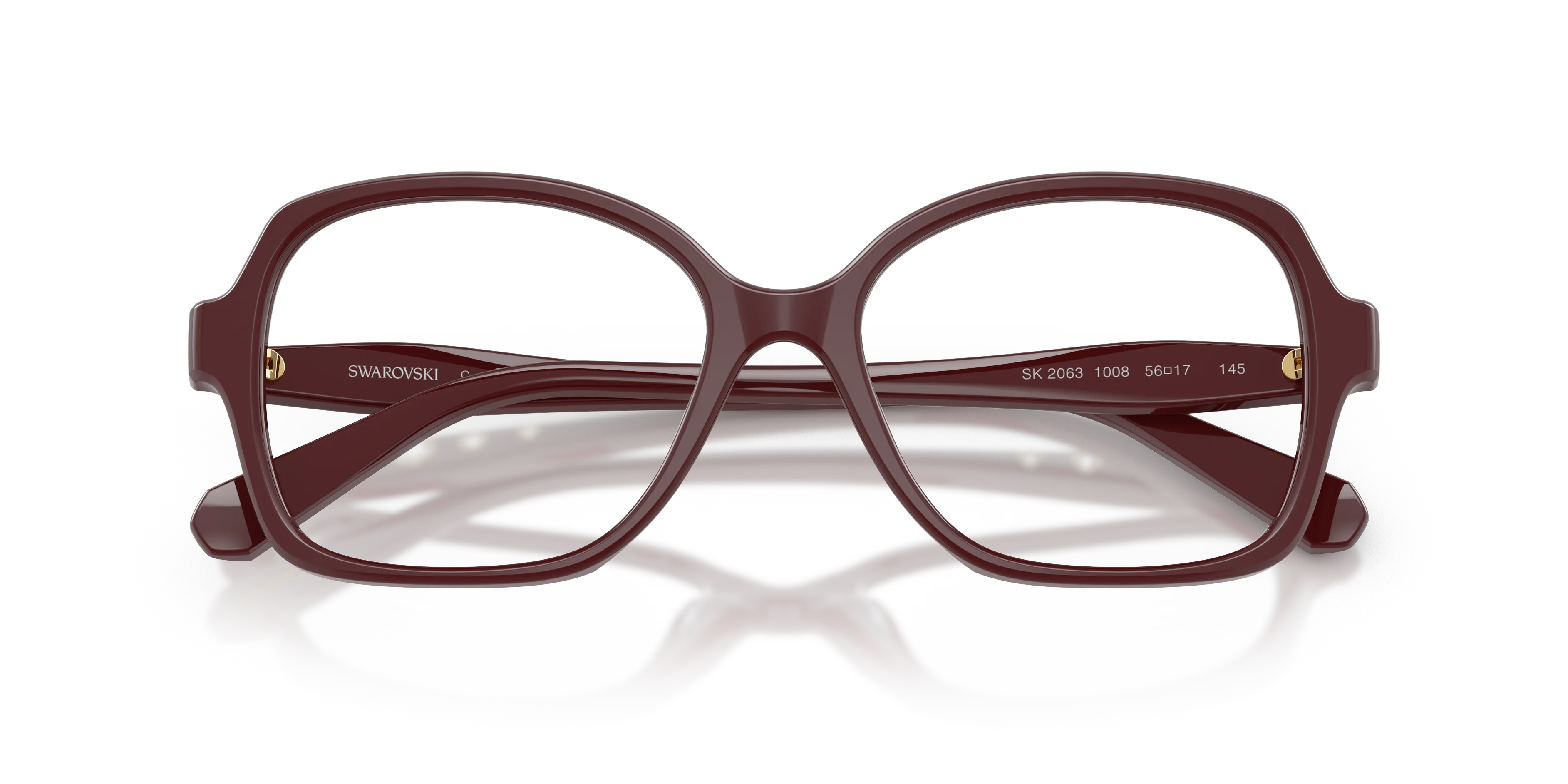 Swarovski SK2063 1008 Montature da vista Acetato Viola Trasparente Squadrata Normale - immagine 2