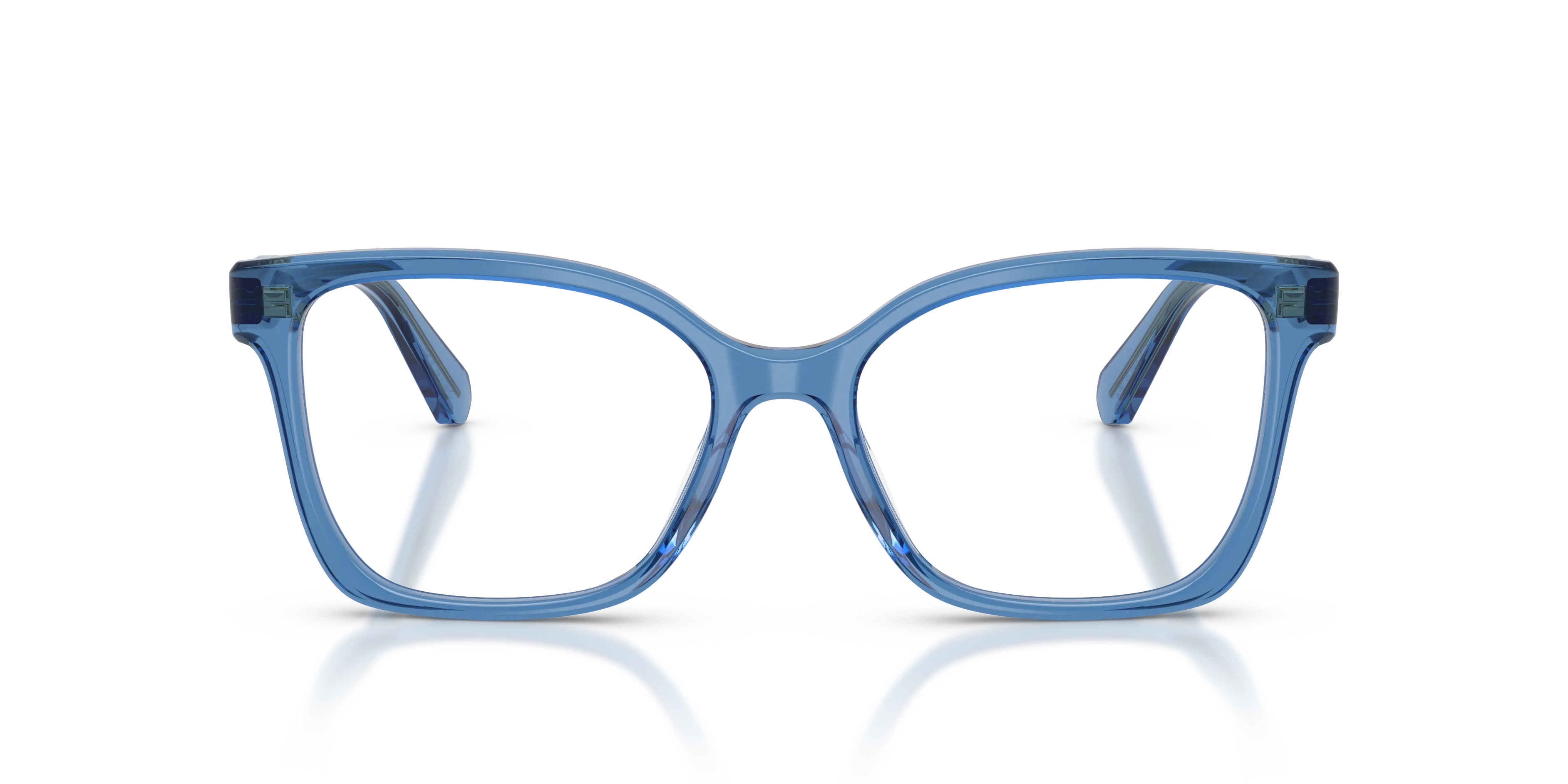 Swarovski SK2061 1100 Montature da vista Acetato Blu Trasparente Squadrata Normale - immagine 3