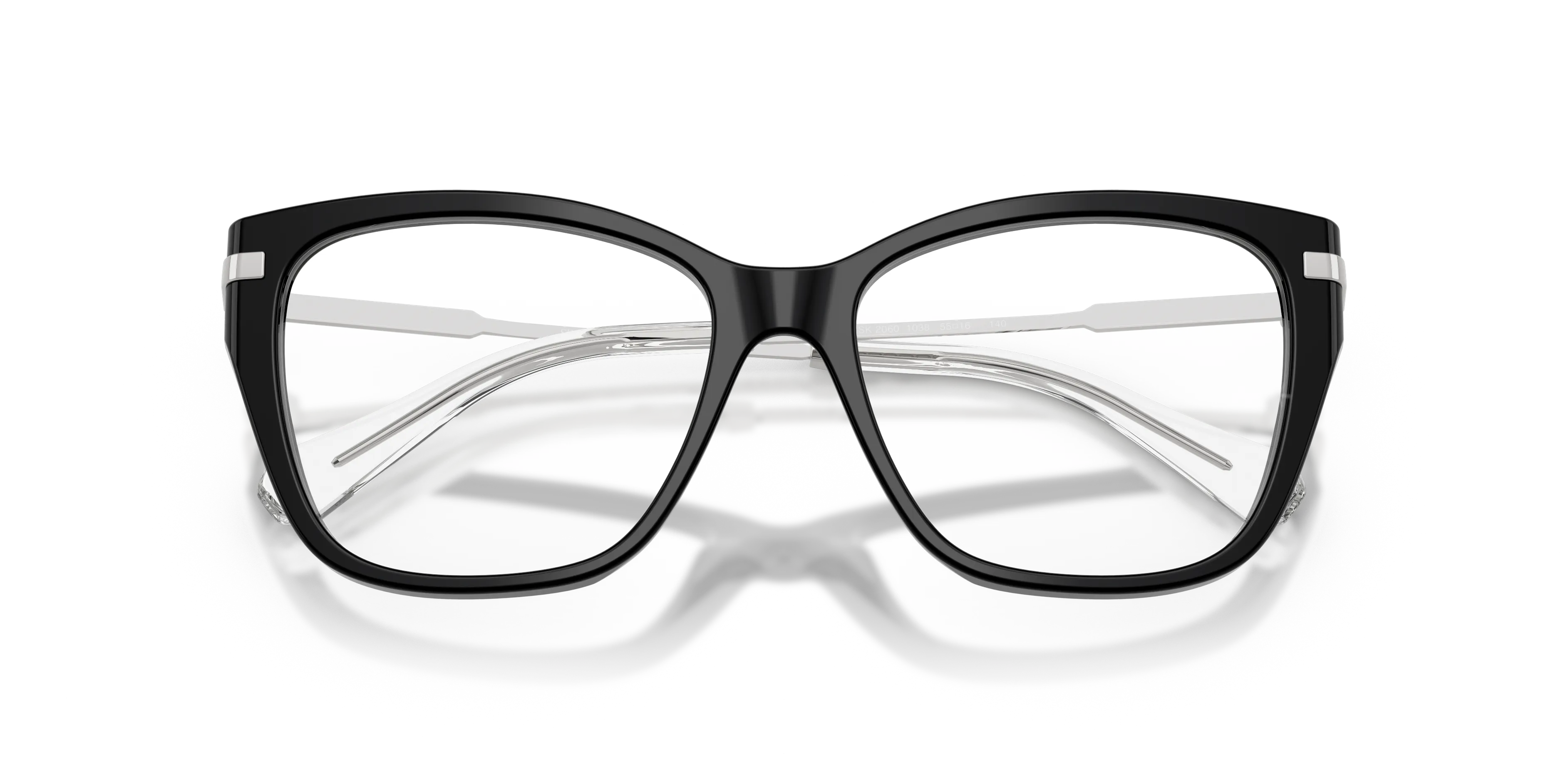 Swarovski SK2060 1038 Montature da vista Acetato Nero Trasparente Cat Eye Normale - immagine 2