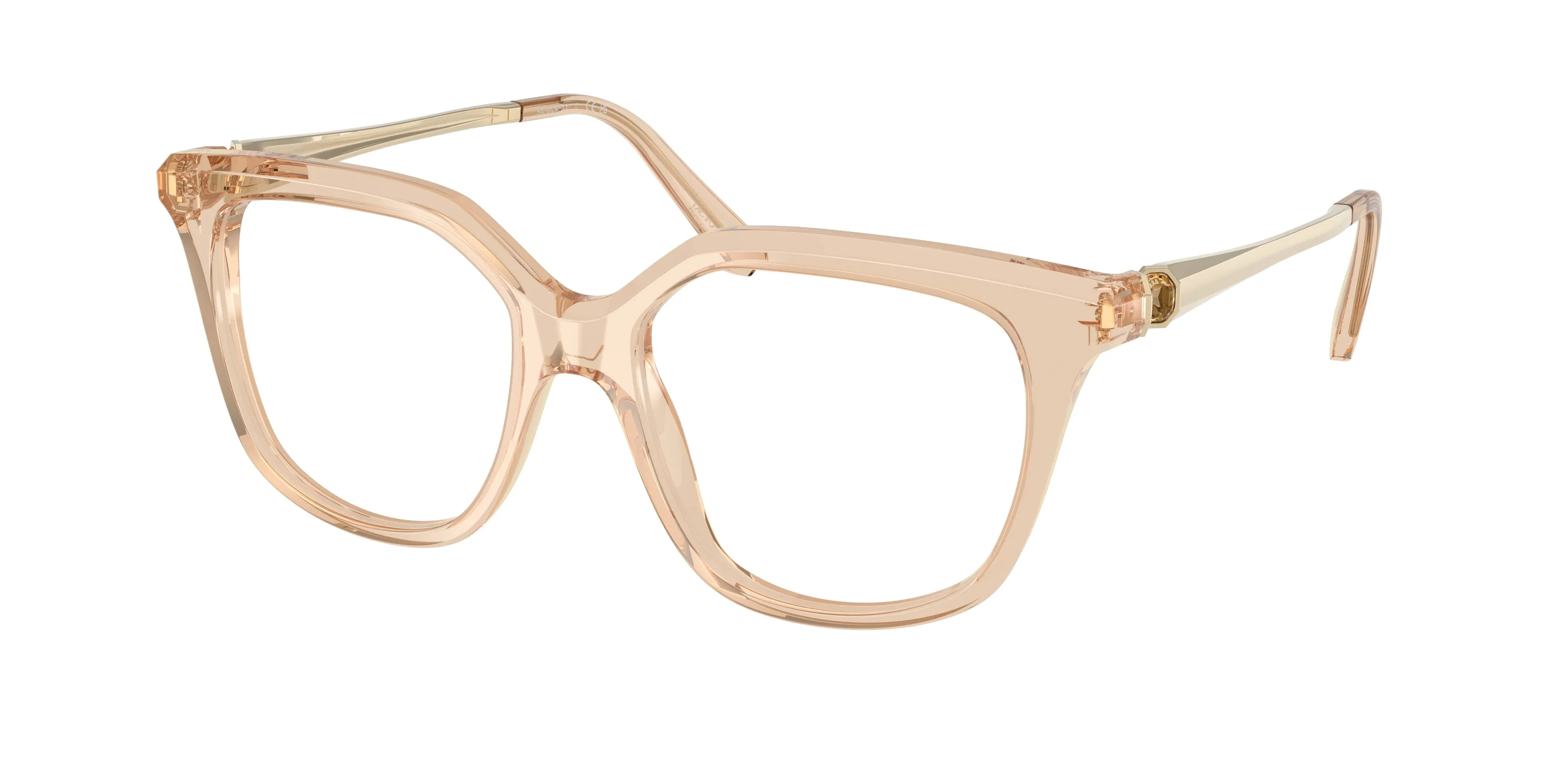 Swarovski SK2059 1092 Montature da vista Acetato Marrone Trasparente Squadrata Normale - immagine 1