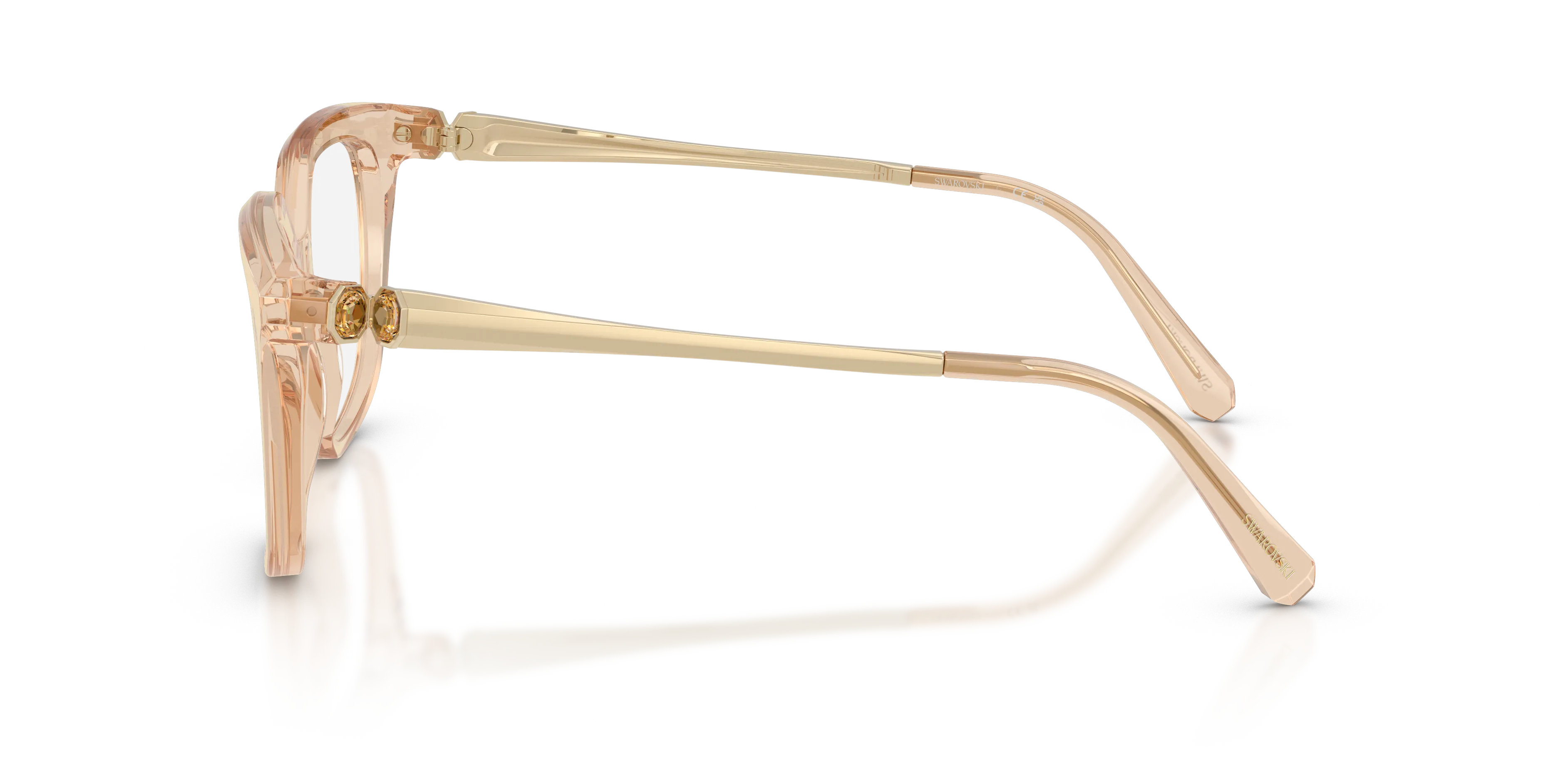 Swarovski SK2059 1092 Montature da vista Acetato Marrone Trasparente Squadrata Normale - immagine 4
