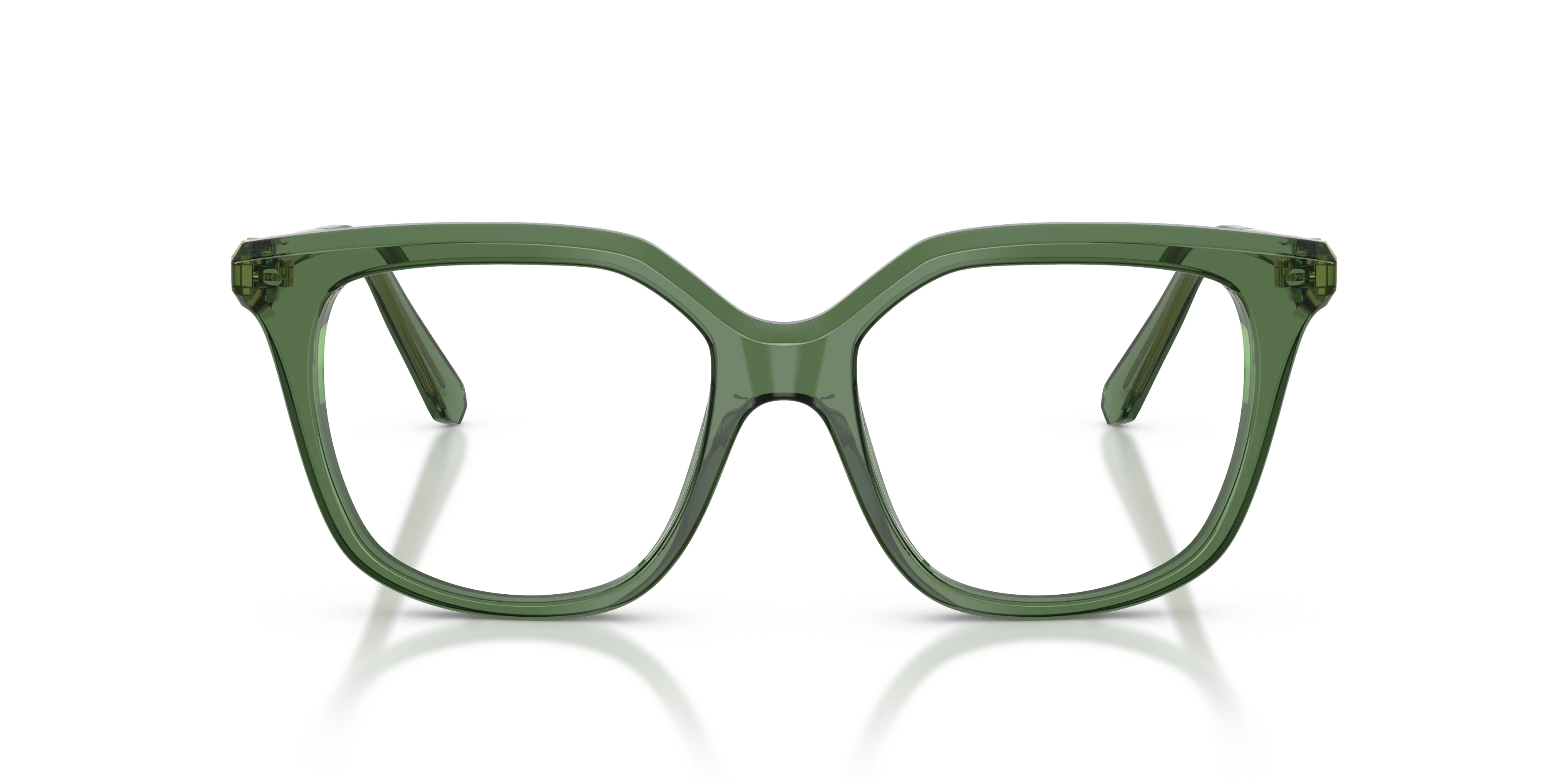 Swarovski SK2059 1085 Montature da vista Acetato Verde Trasparente Squadrata Normale - immagine 3