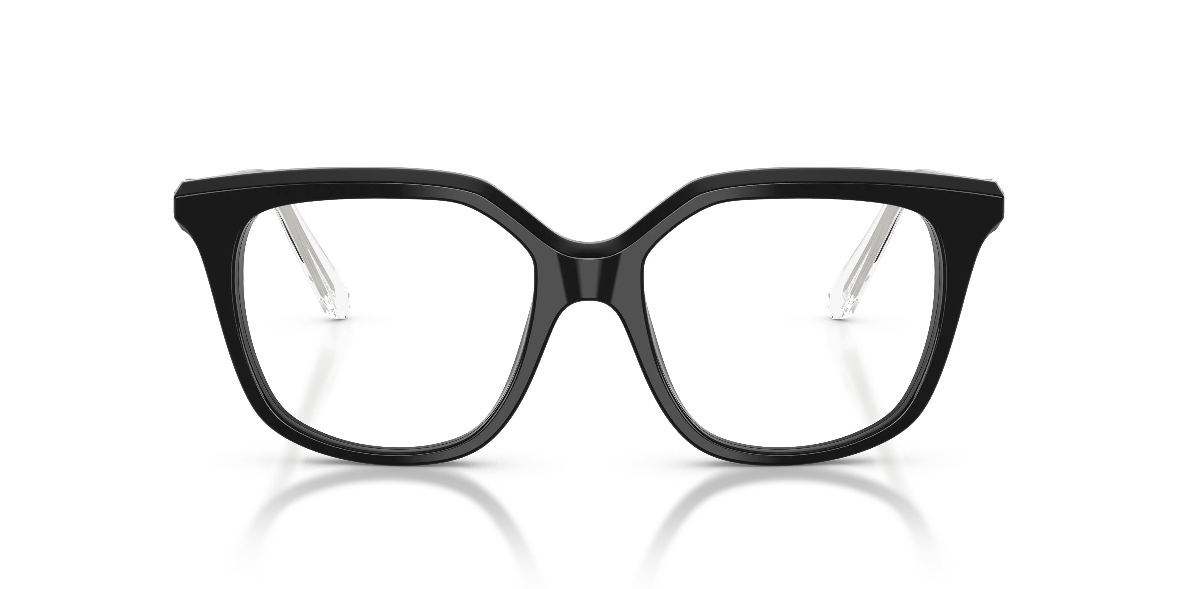 Swarovski SK2059 1038 Montature da vista Acetato Nero Trasparente Squadrata Normale - immagine 3