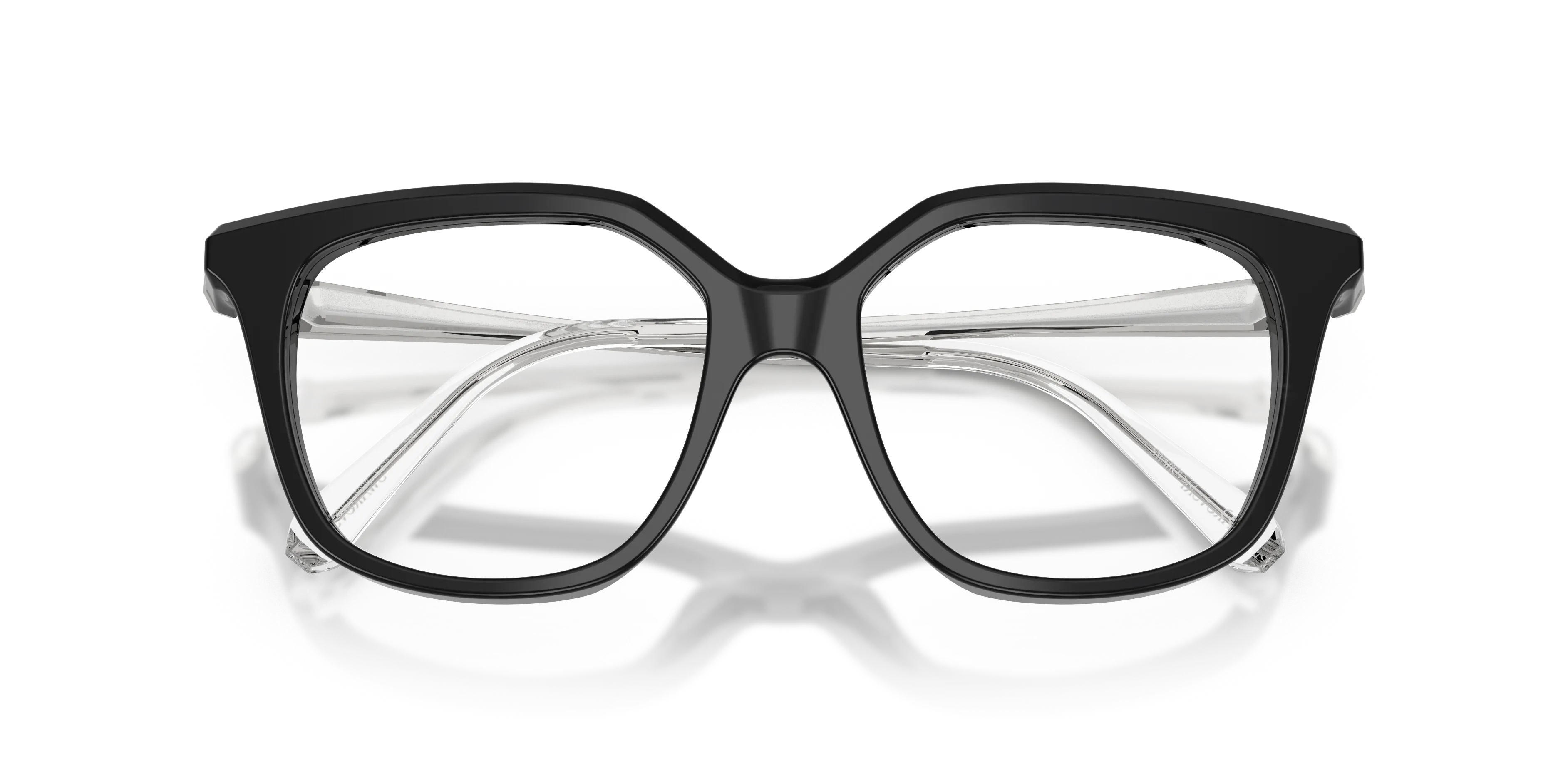 Swarovski SK2059 1038 Montature da vista Acetato Nero Trasparente Squadrata Normale - immagine 2