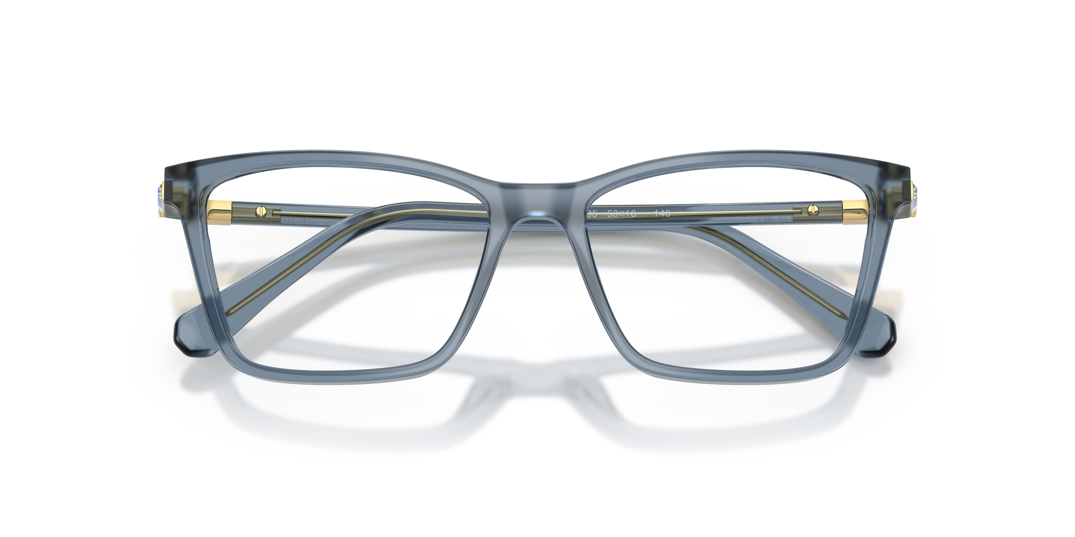 Swarovski SK2015 1035 Montature da vista Acetato Blu Trasparente Squadrata Normale - immagine 2
