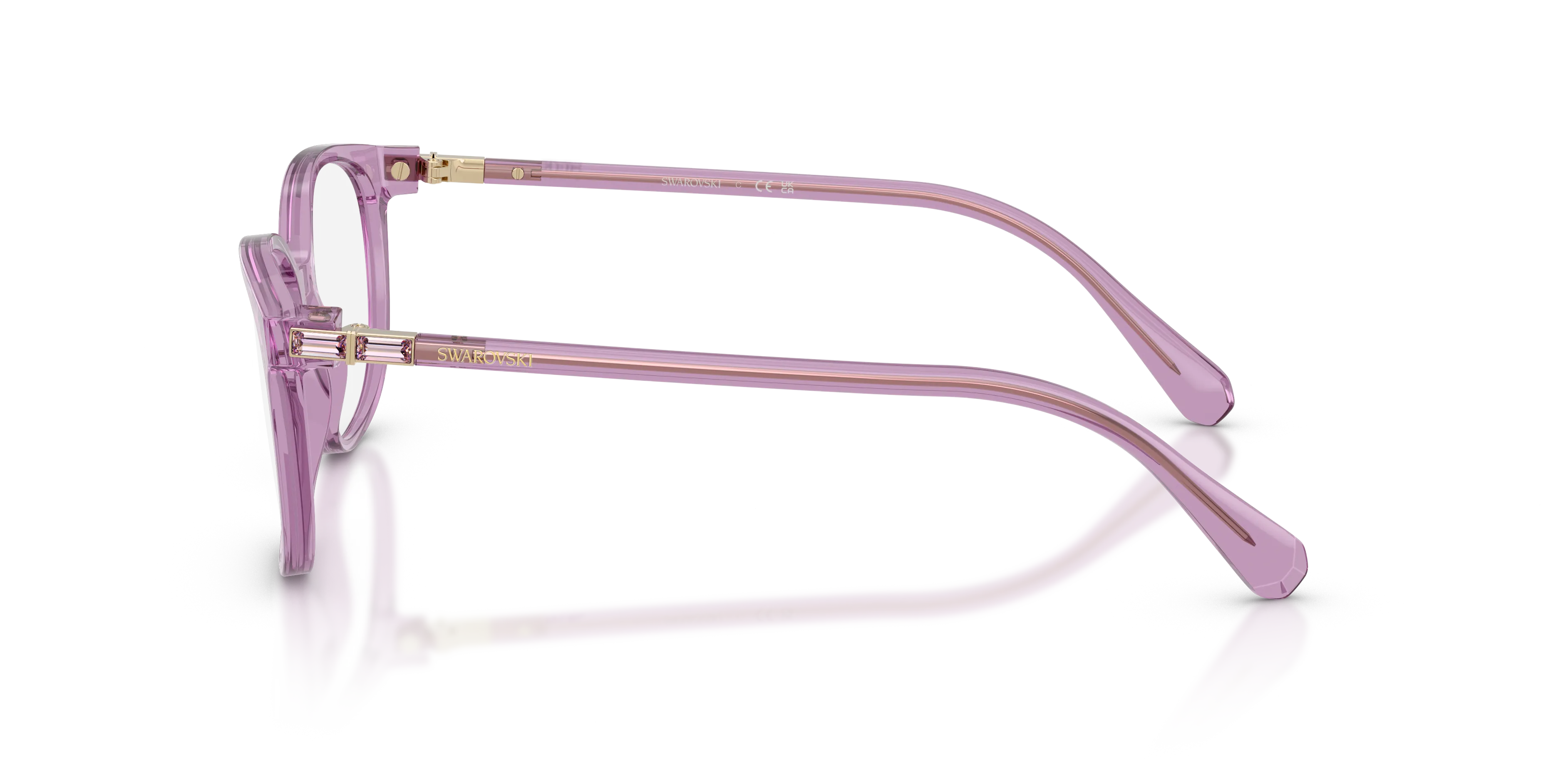 Swarovski SK2002 1096 Montature da vista Acetato Viola Trasparente Squadrata Normale - immagine 4