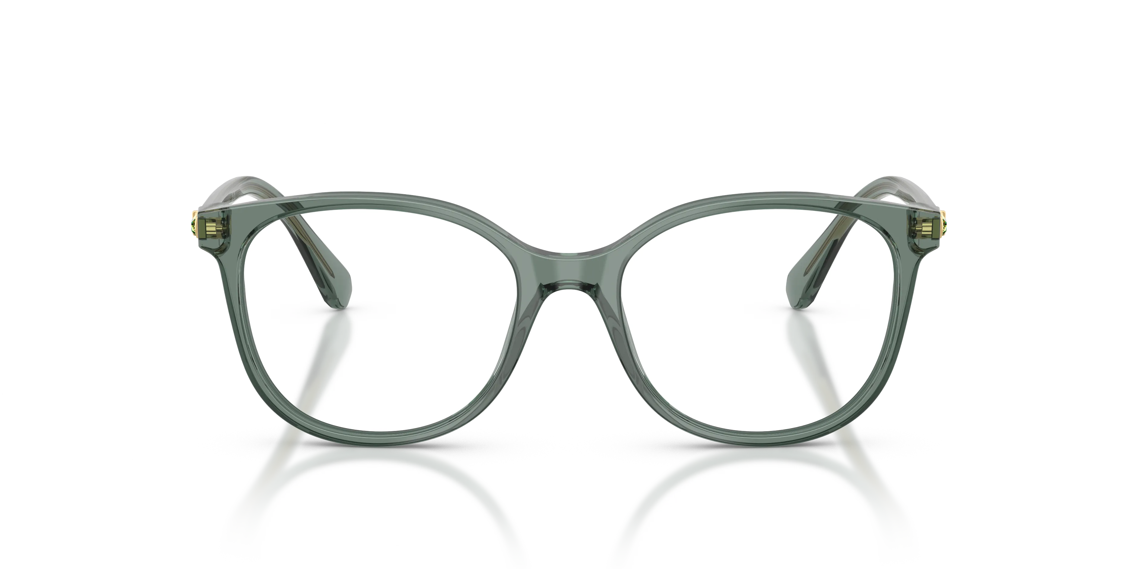 Swarovski SK2002 1043 Montature da vista Acetato Verde Trasparente Squadrata Normale - immagine 3