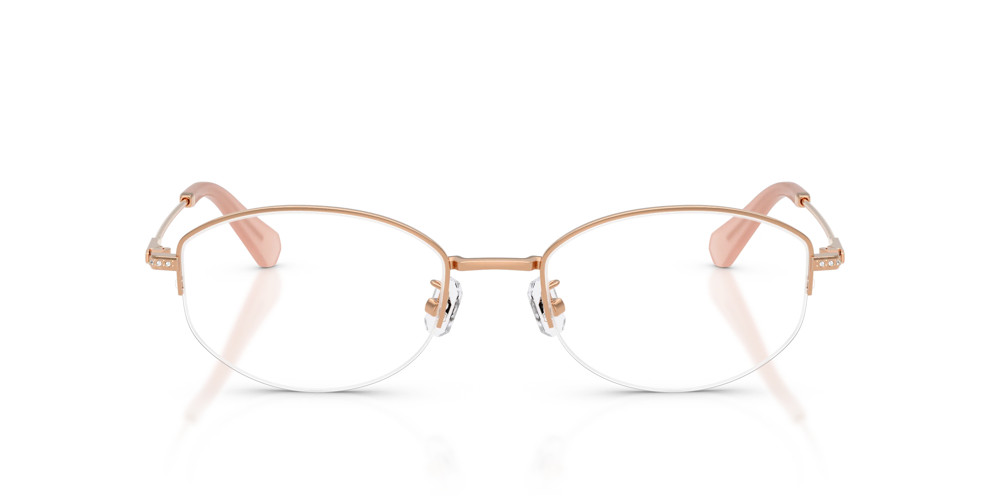 Swarovski SK1039D 4014 Montature da vista Metallo Oro Trasparente Rotonda Normale - immagine 3