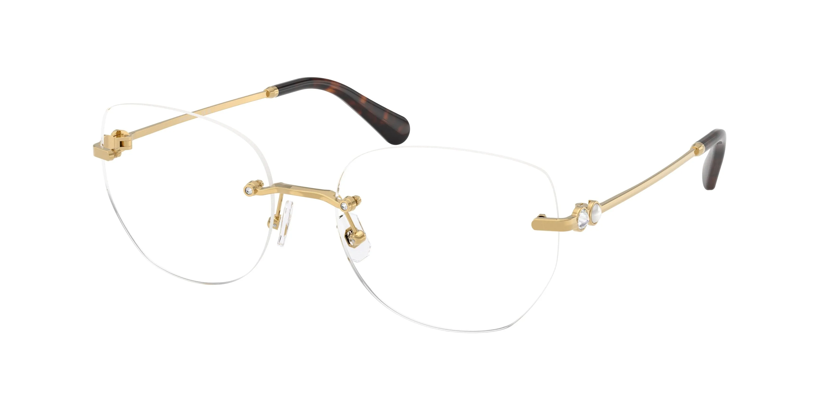 Swarovski SK1038 4004 Montature da vista Metallo Oro Trasparente Rotonda Normale - immagine 1