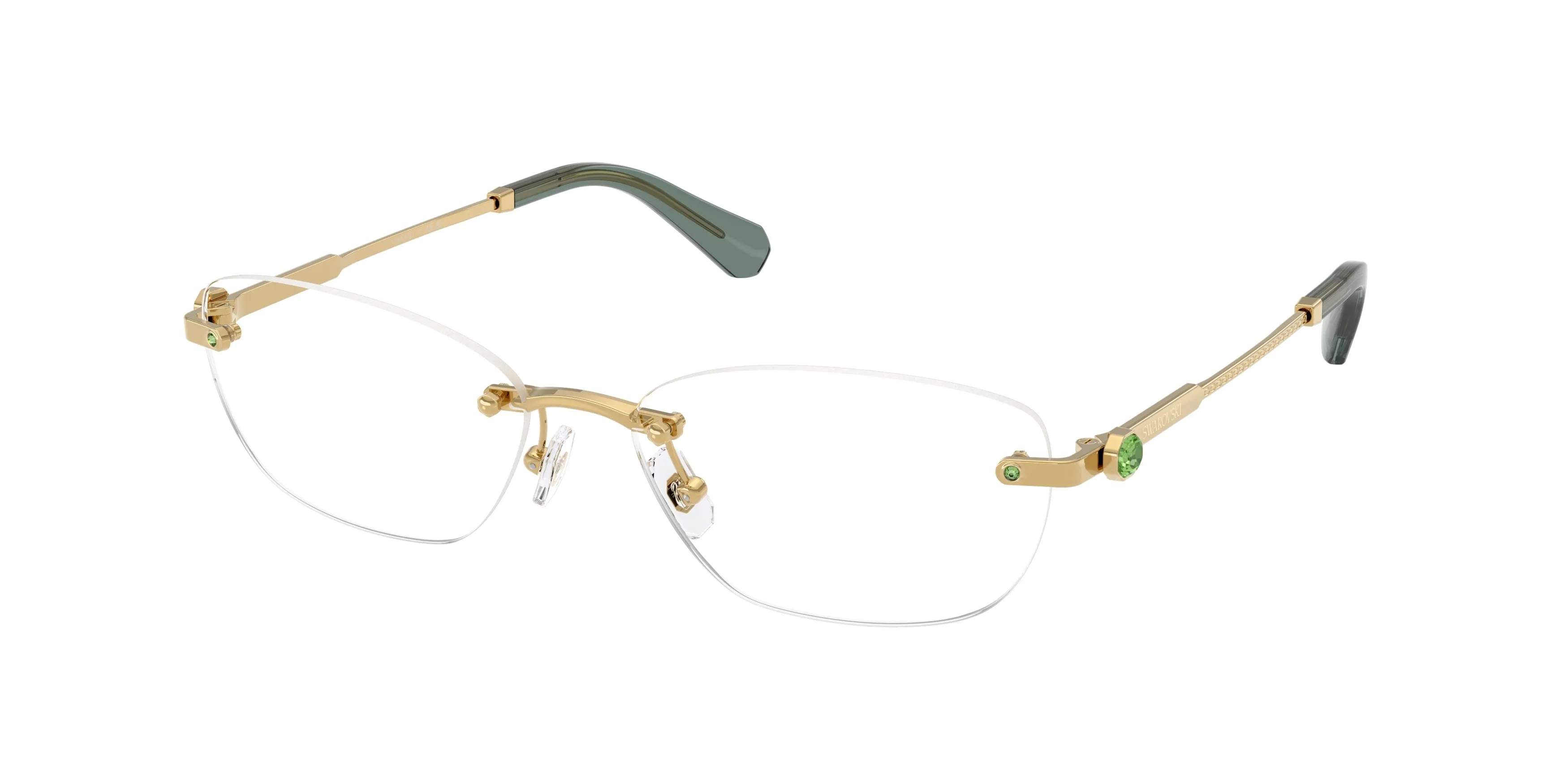 Swarovski SK1037 4017 Montature da vista Metallo Oro Trasparente Rotonda Normale - immagine 1