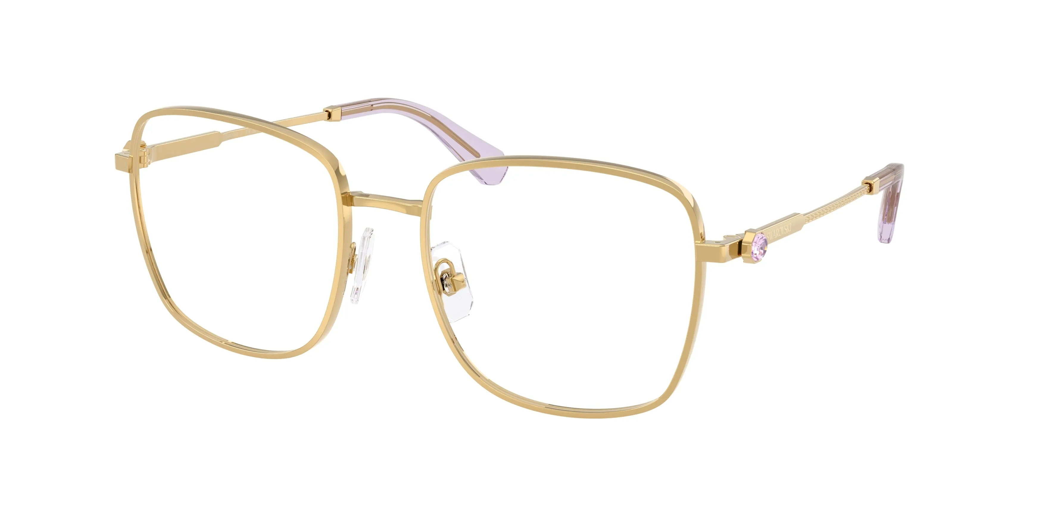 Swarovski SK1036 4036 Montature da vista Metallo Oro Trasparente Squadrata Normale - immagine 1