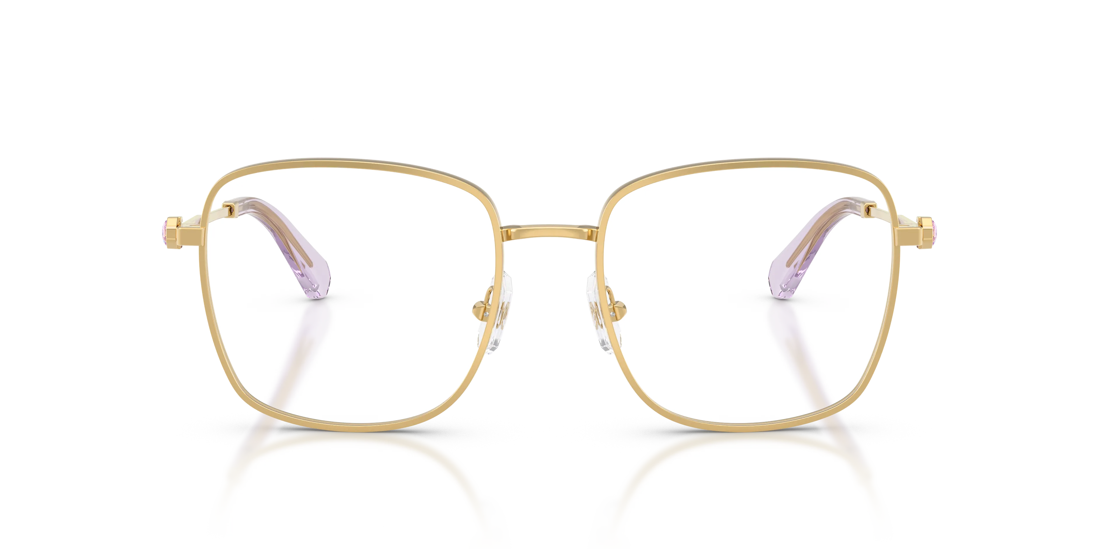 Swarovski SK1036 4036 Montature da vista Metallo Oro Trasparente Squadrata Normale - immagine 3