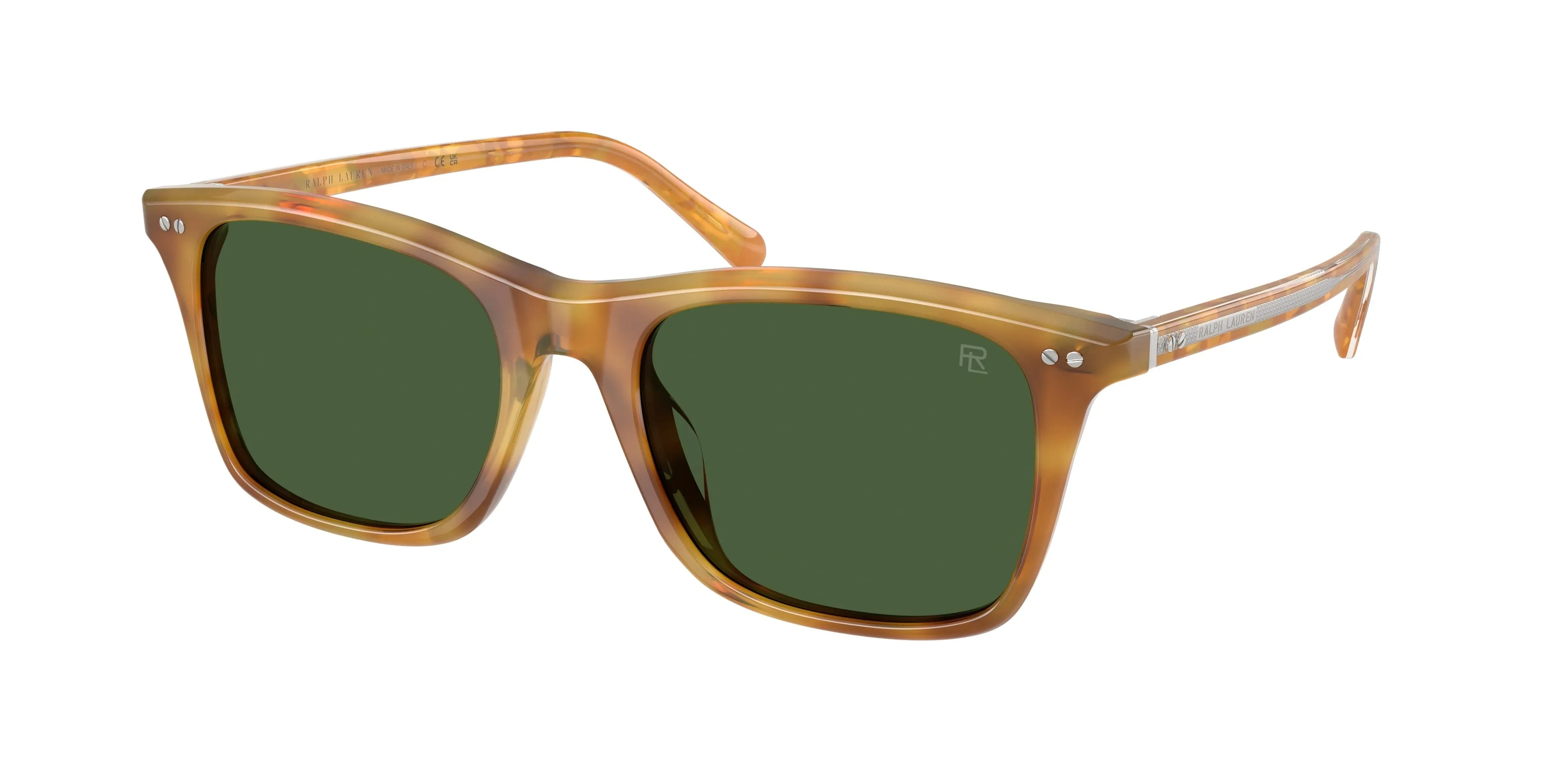 Ralph Lauren RL8242U 618571 Occhiali da sole Acetato Tartaruga Verde Pantos Normale - immagine 1