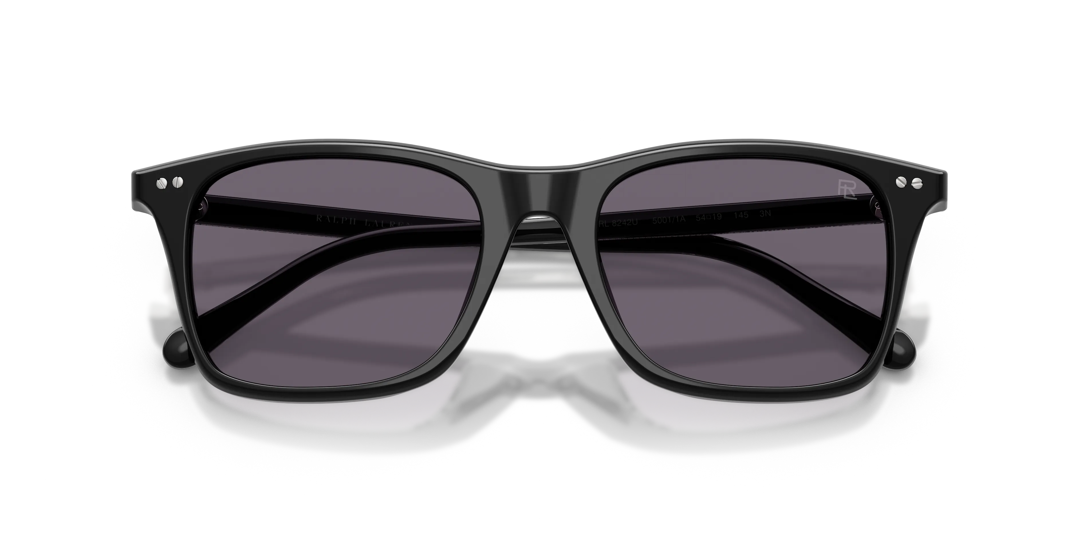 Ralph Lauren RL8242U 50011A Occhiali da sole Acetato Nero Viola Pantos Normale - immagine 2