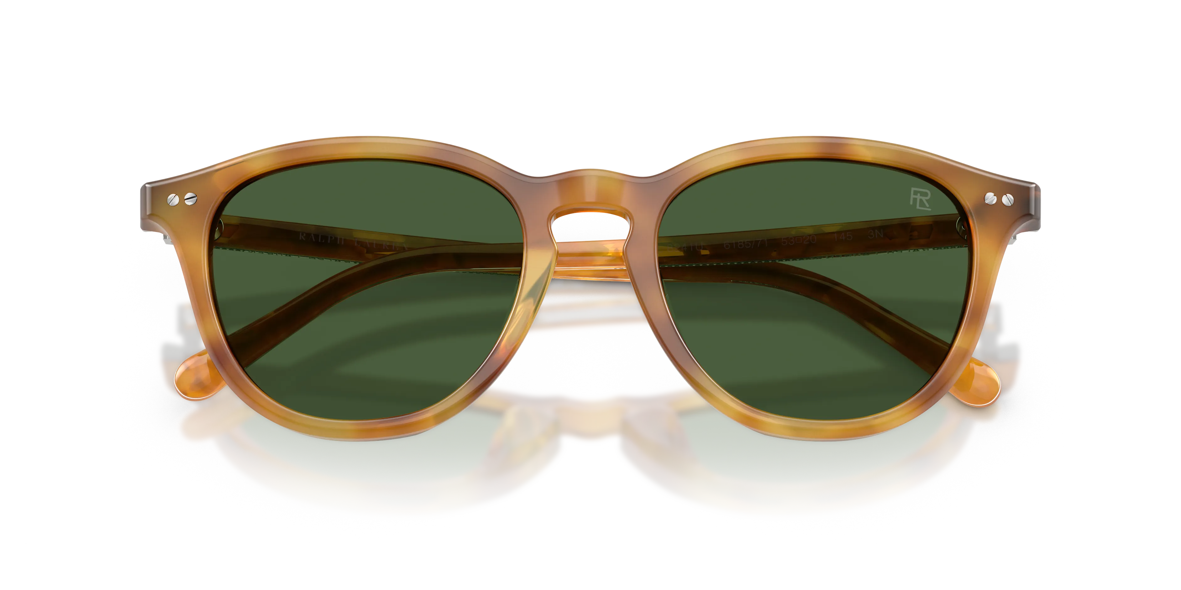 Ralph Lauren RL8241U 618571 Occhiali da sole Acetato Tartaruga Verde Pantos Normale - immagine 2