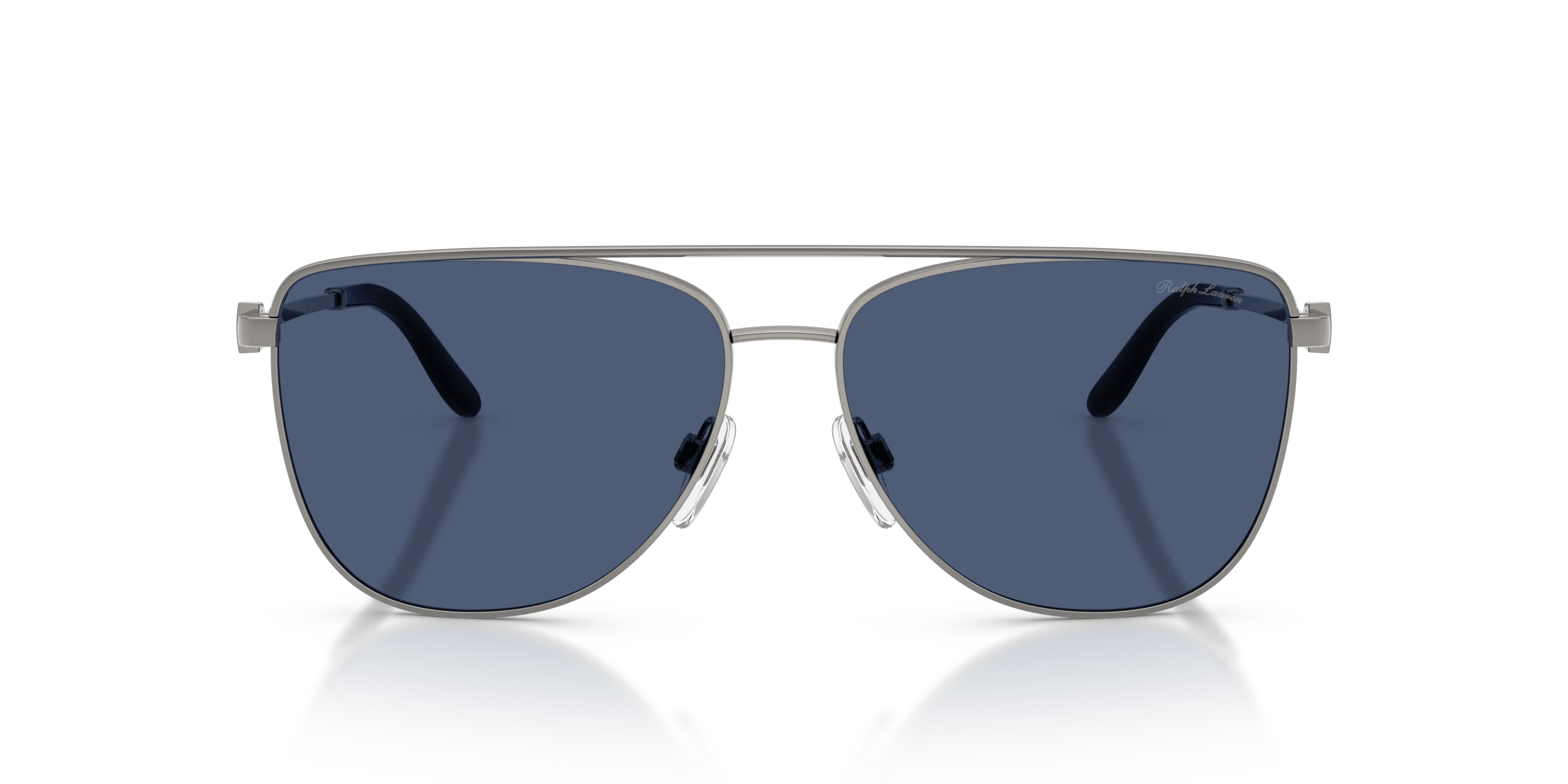 Ralph Lauren RL7096 900280 Occhiali da sole Metallo Grigio Blu Pilot Normale - immagine 3