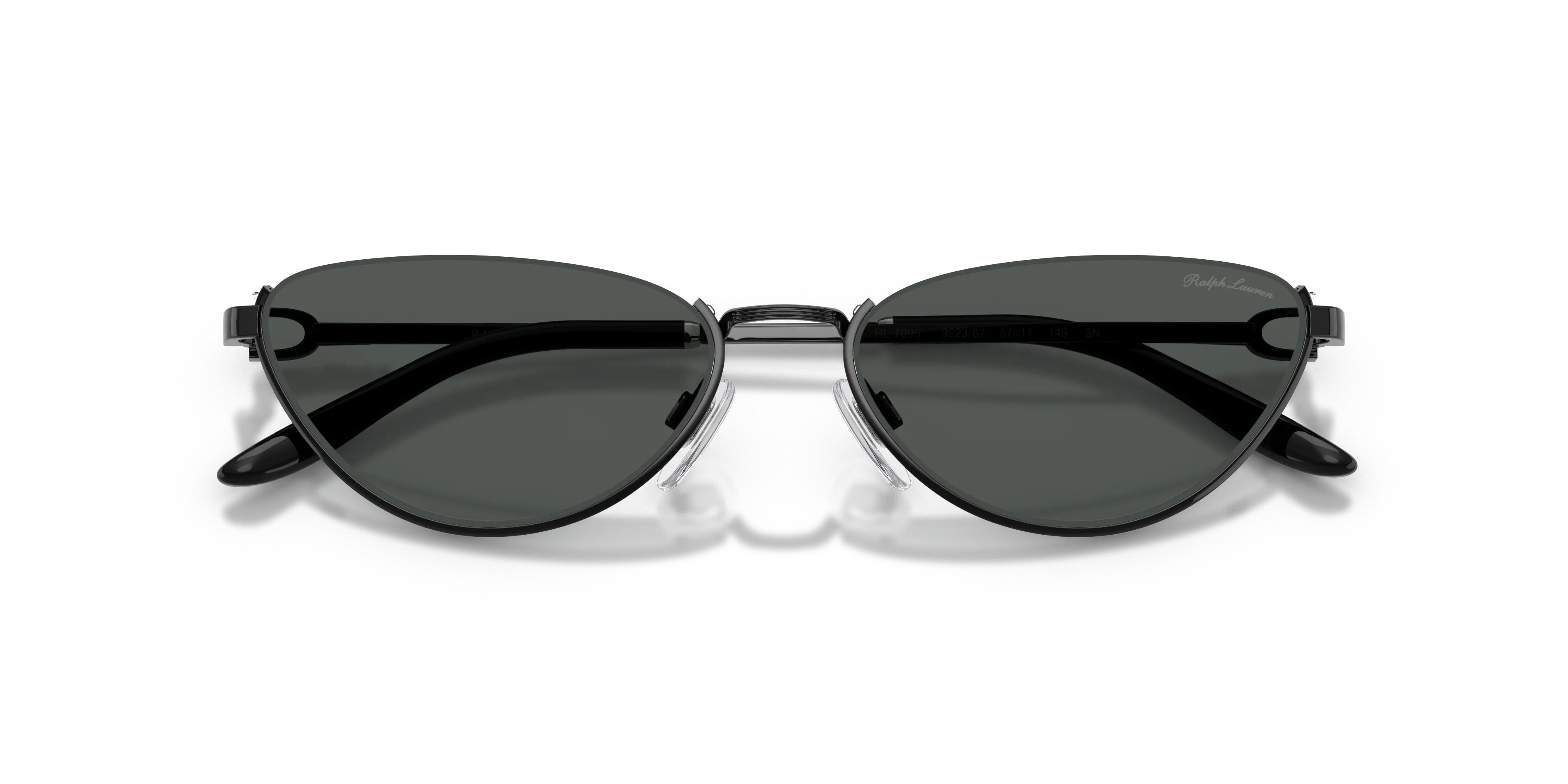 Ralph Lauren RL7095 922387 Occhiali da sole Metallo Nero Grigio Cat Eye Normale - immagine 2