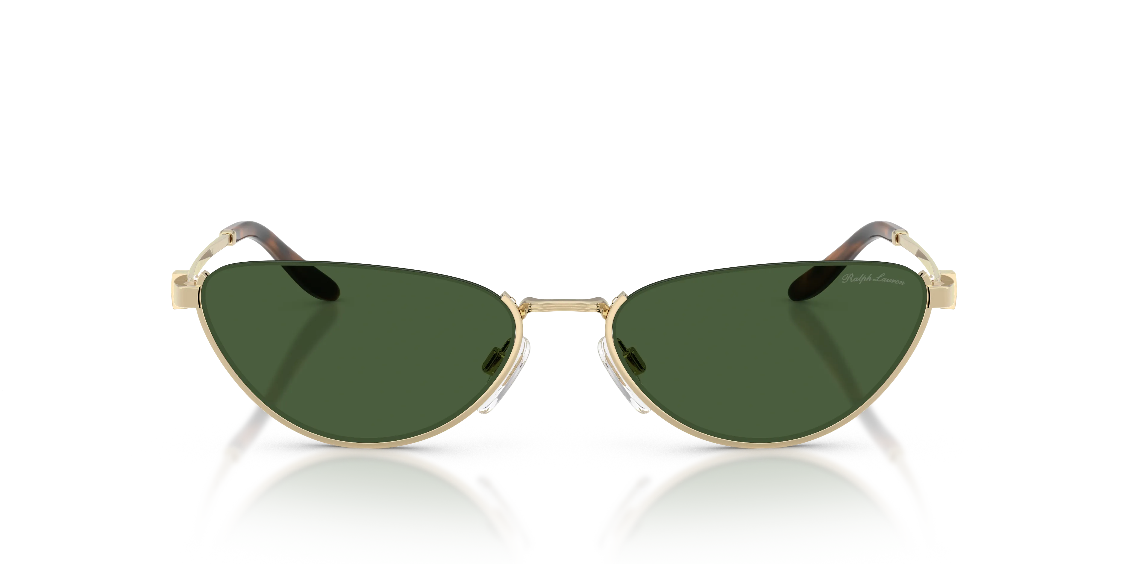 Ralph Lauren RL7095 911671 Occhiali da sole Metallo Oro Verde Cat Eye Normale - immagine 3