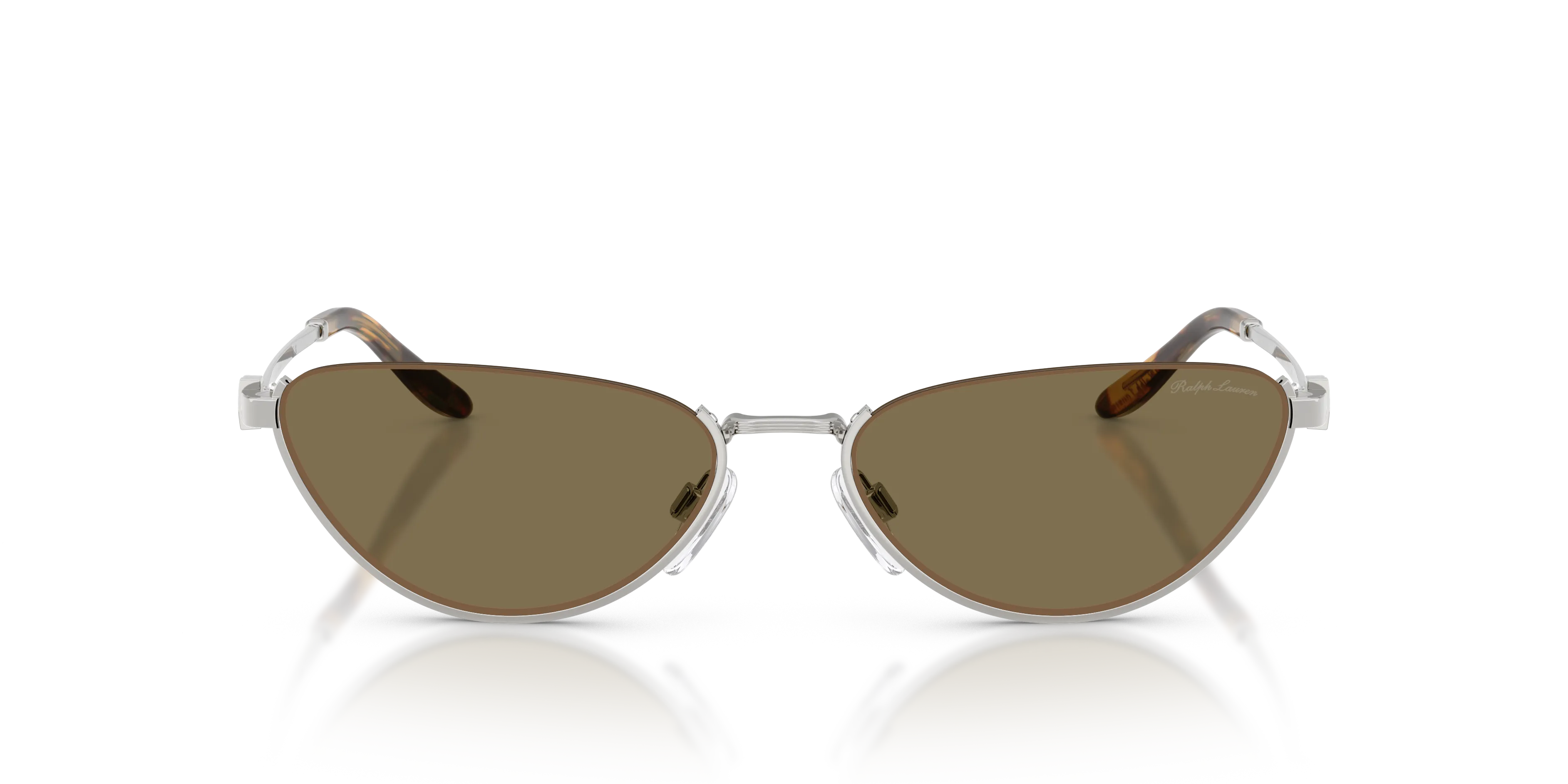 Ralph Lauren RL7095 900173 Occhiali da sole Metallo Argento Marrone Cat Eye Normale - immagine 3