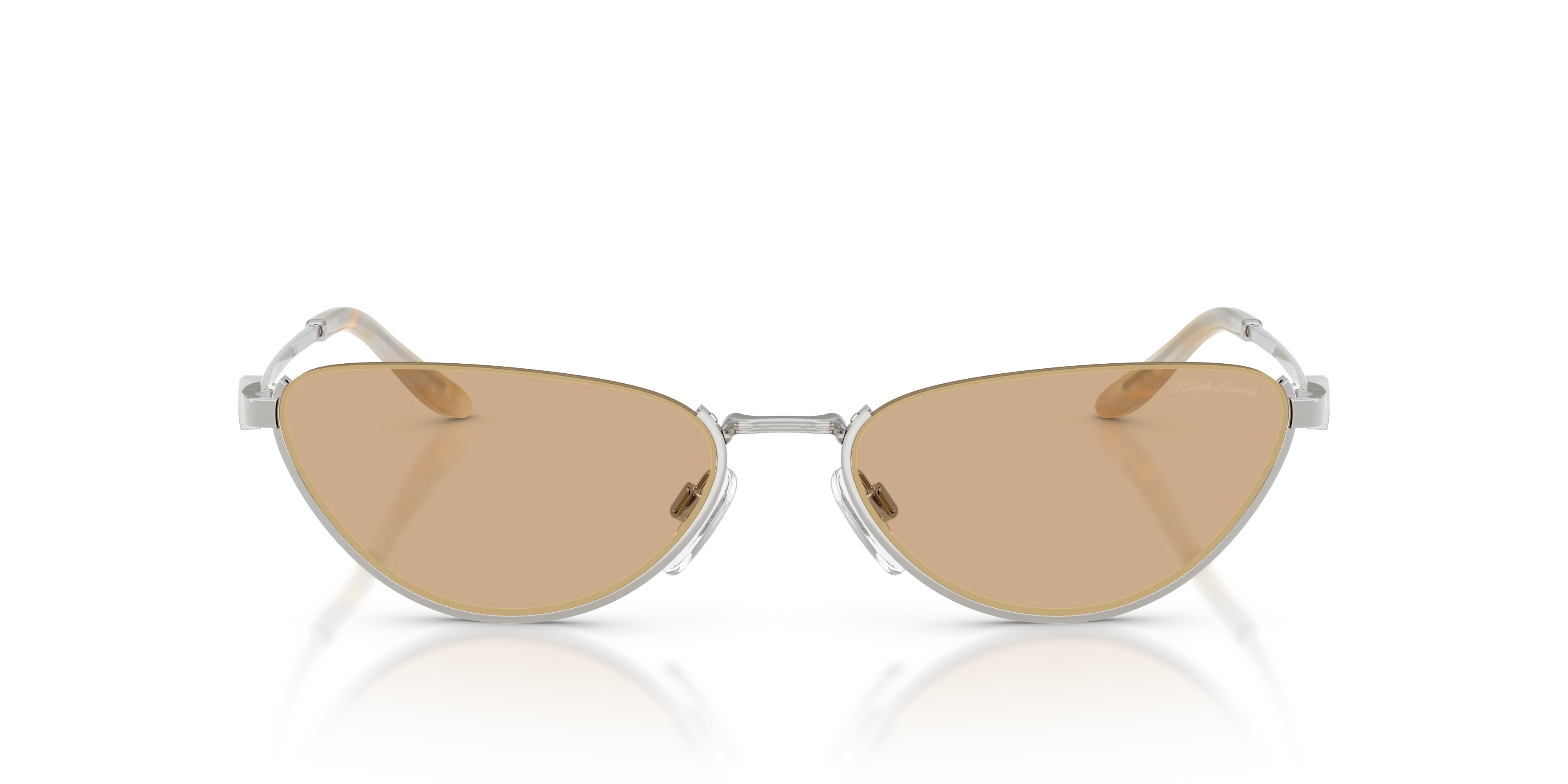 Ralph Lauren RL7095 9001/8 Occhiali da sole Metallo Argento Giallo Cat Eye Normale - immagine 3